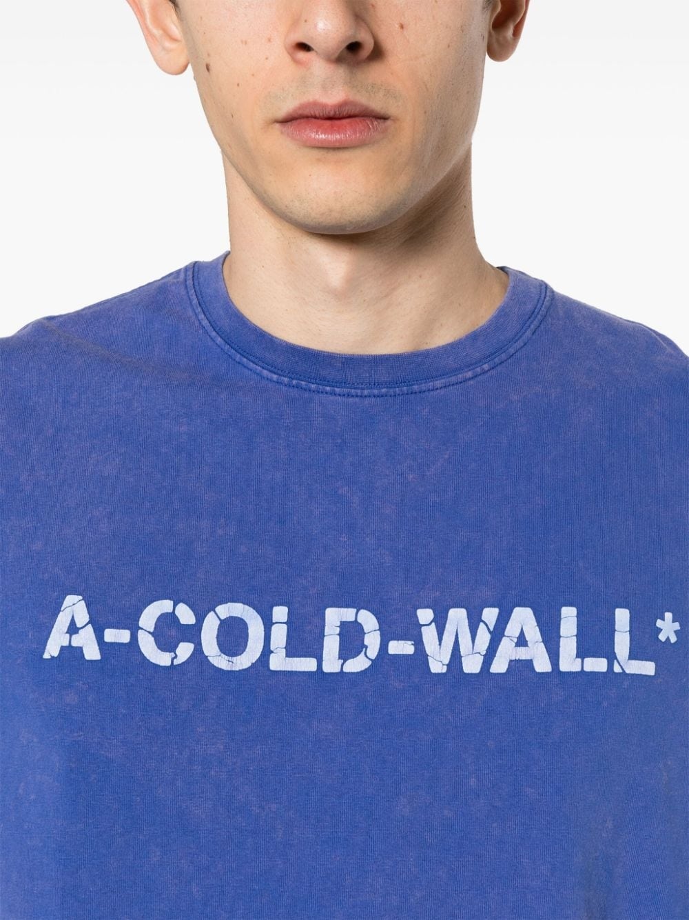Overdye Logo cotton T-shirt - 5