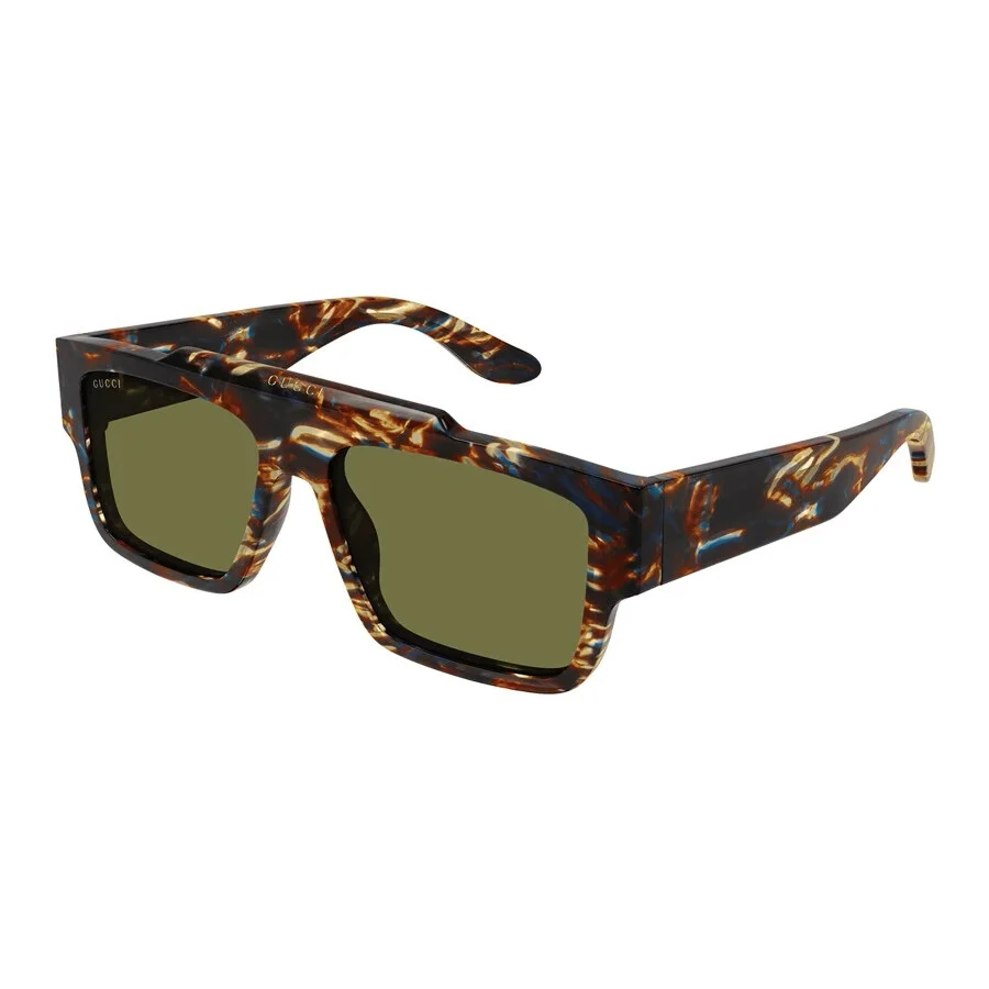 Gucci Green Square Men's Sunglasses GG1460S 002 56 - 1