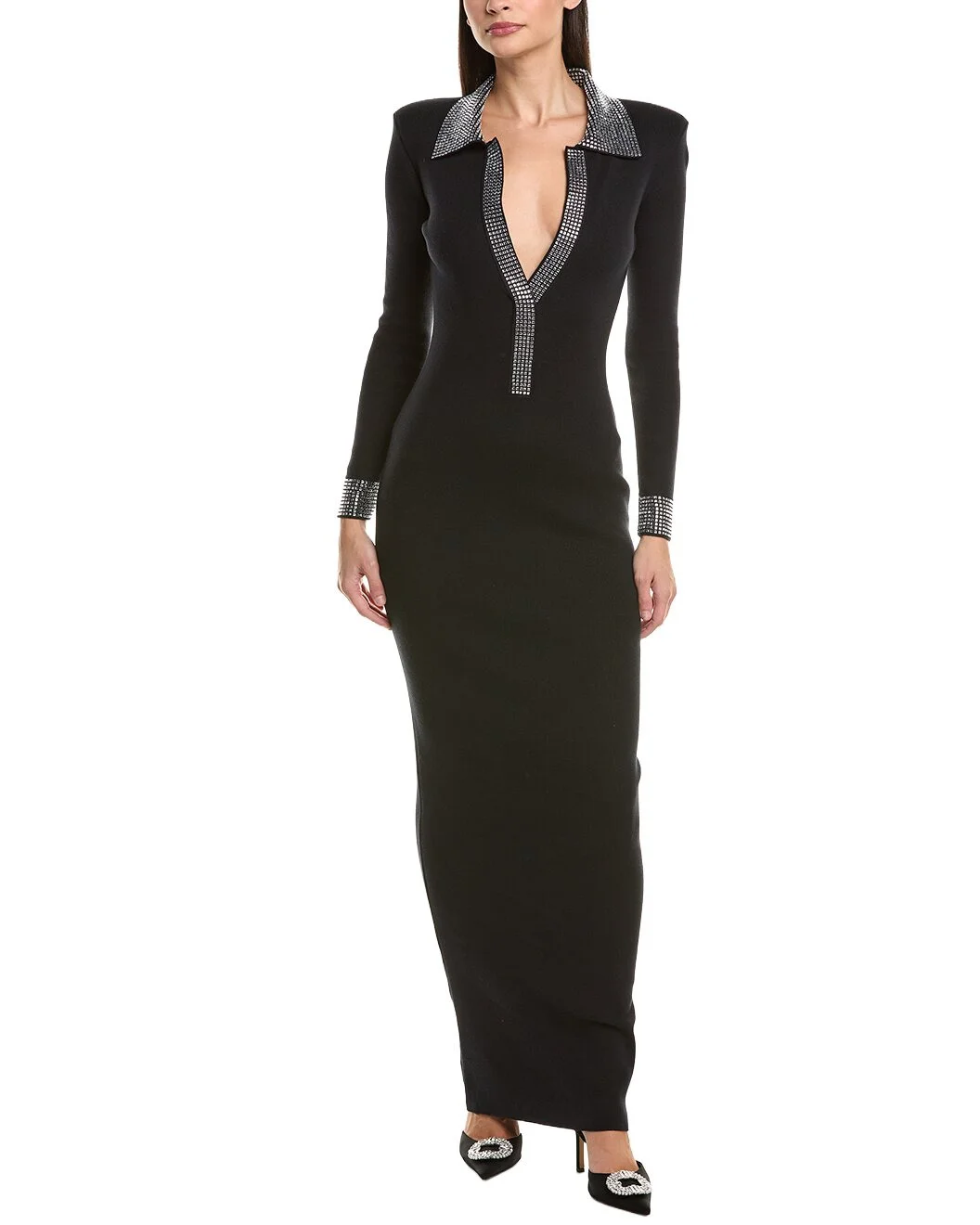 Retrofête Shareen Cashmere-Blend Maxi Dress - 1