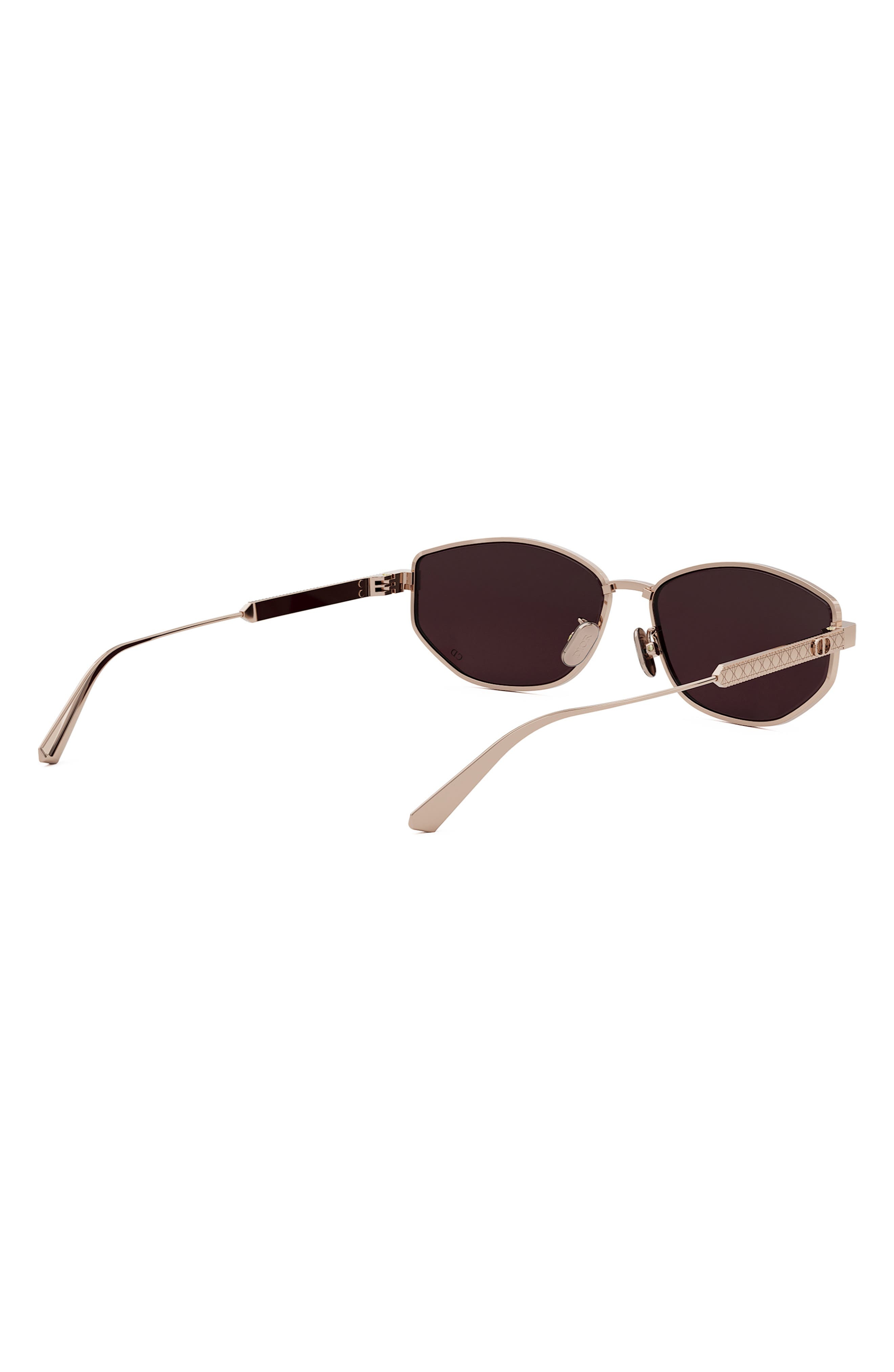'DiorCannage B1U 57mm Oval Sunglasses in Shiny Rose Gold /Bordeaux at Nordstrom - 7