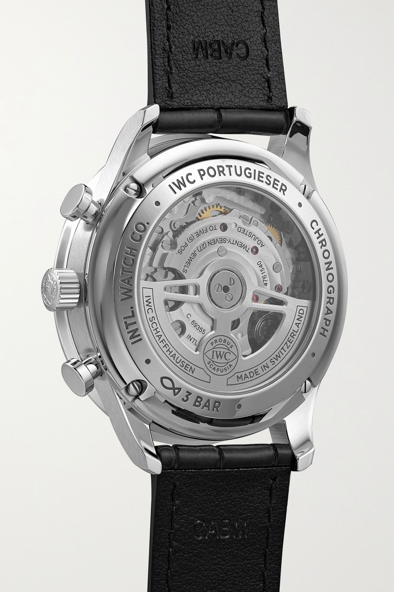 Portugieser Automatic Chronograph 41mm stainless steel and alligator watch - 4