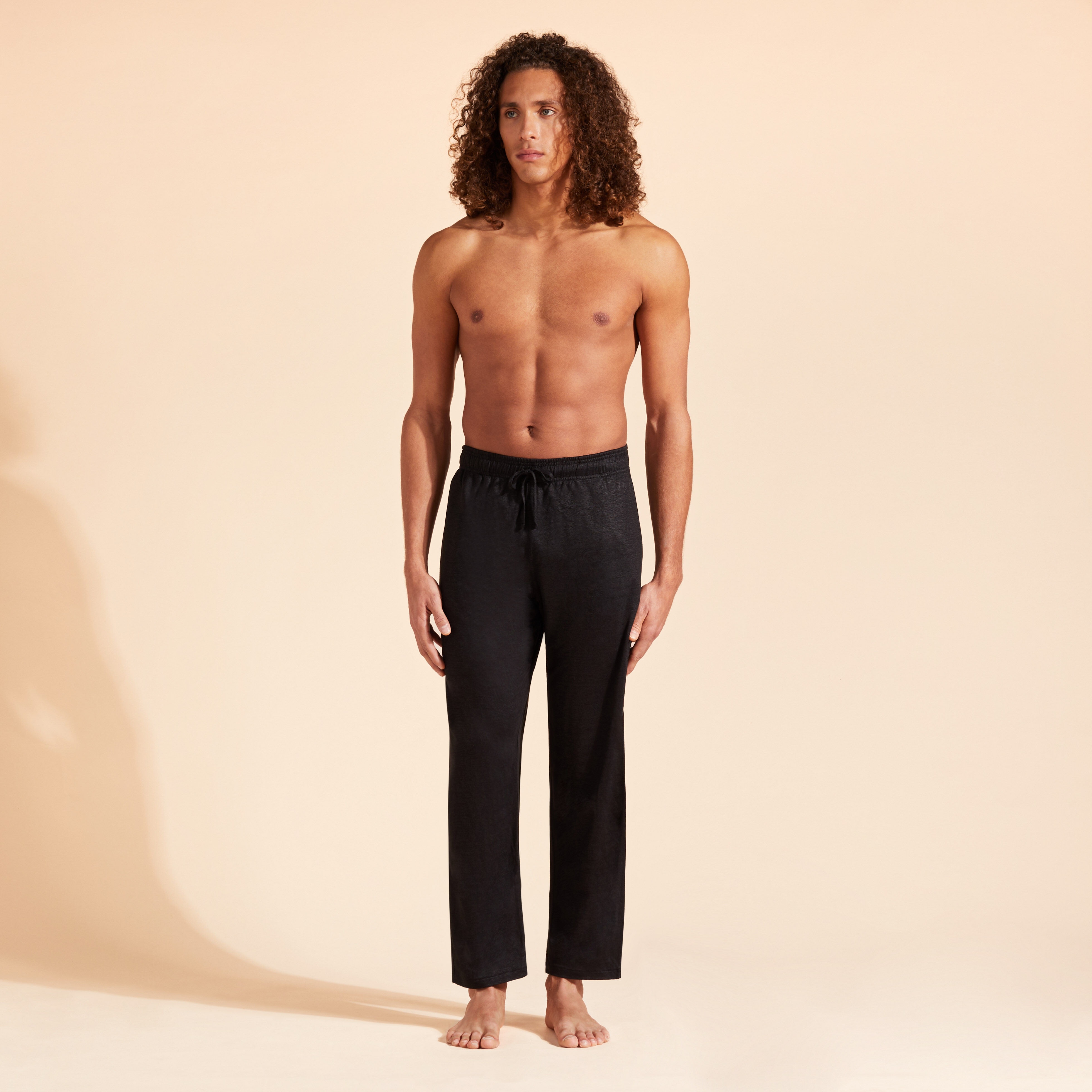 Unisex Linen Pants Solid - 1