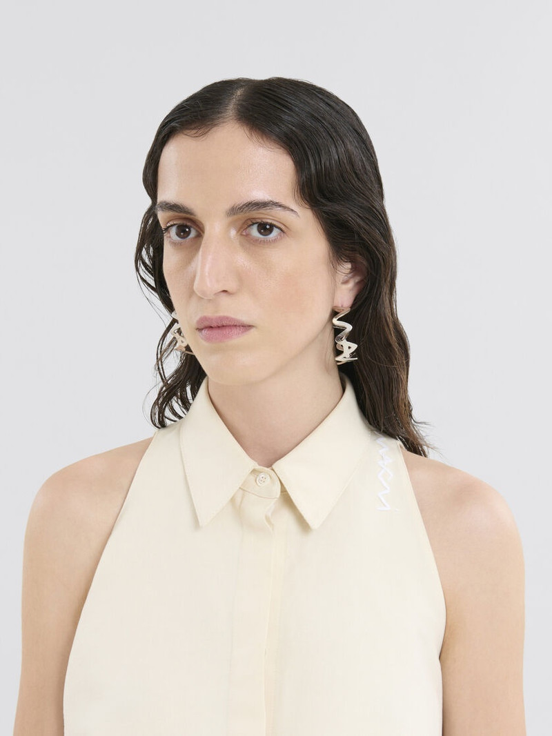 Marni PALLADIUM METAL MARNI SYMBOL EARRINGS outlook