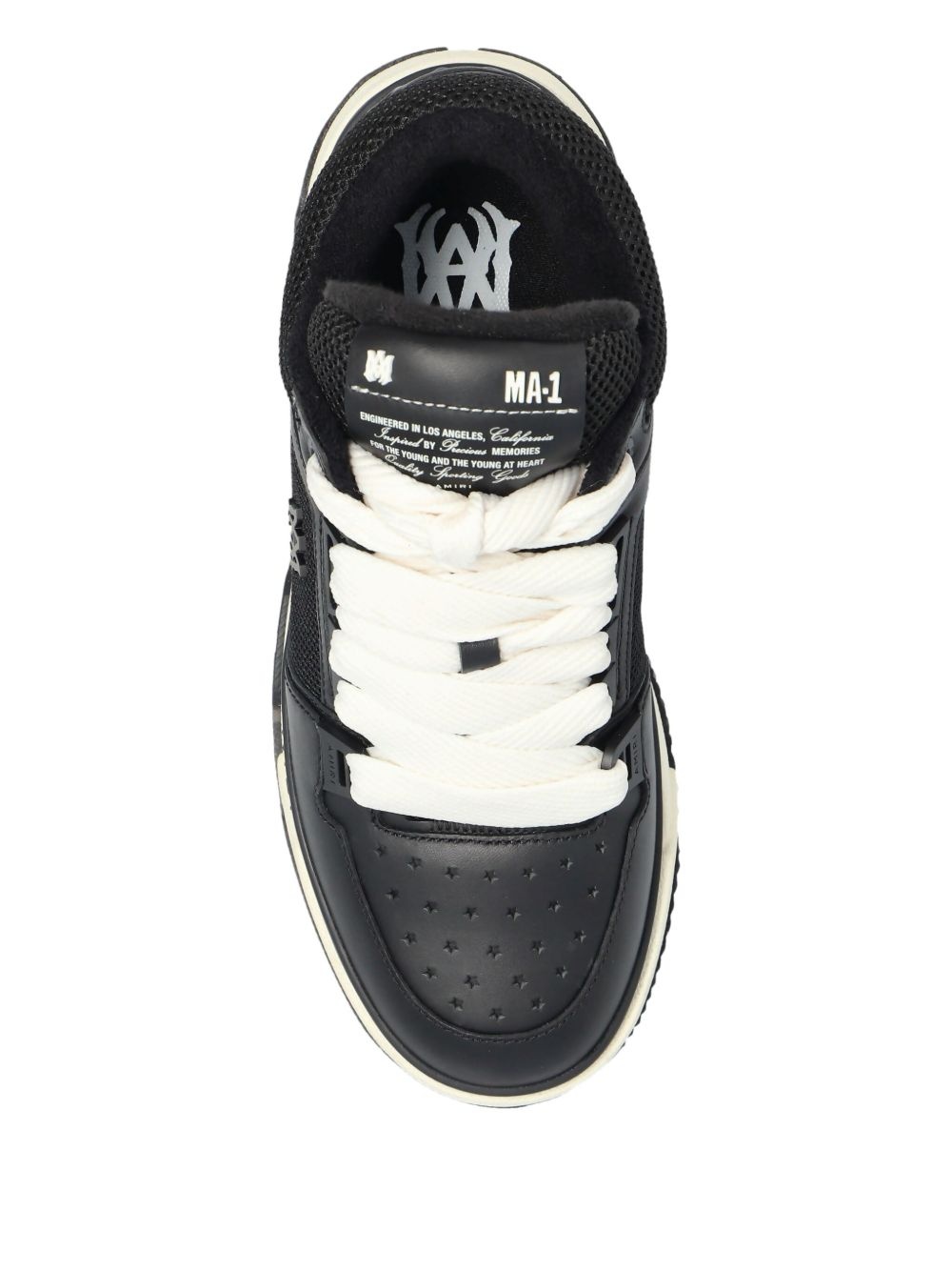 MA-1 mesh-panelled lace-up sneakers - 3