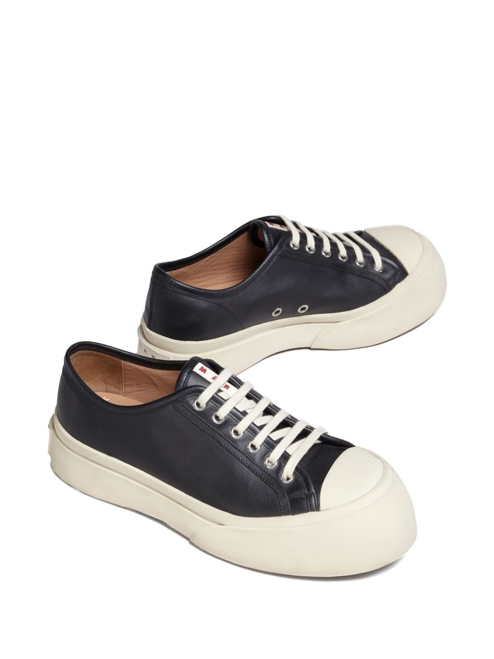 Pablo leather flatform sneakers - 5