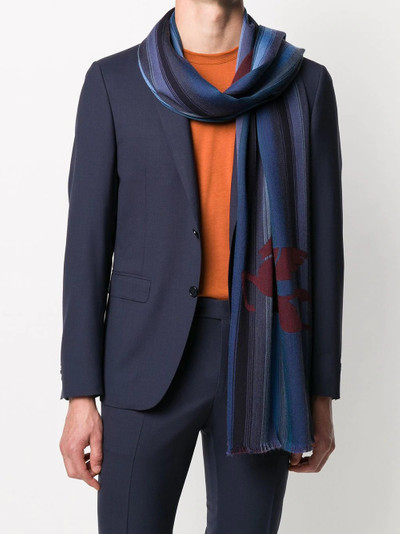 Etro striped long scarf outlook