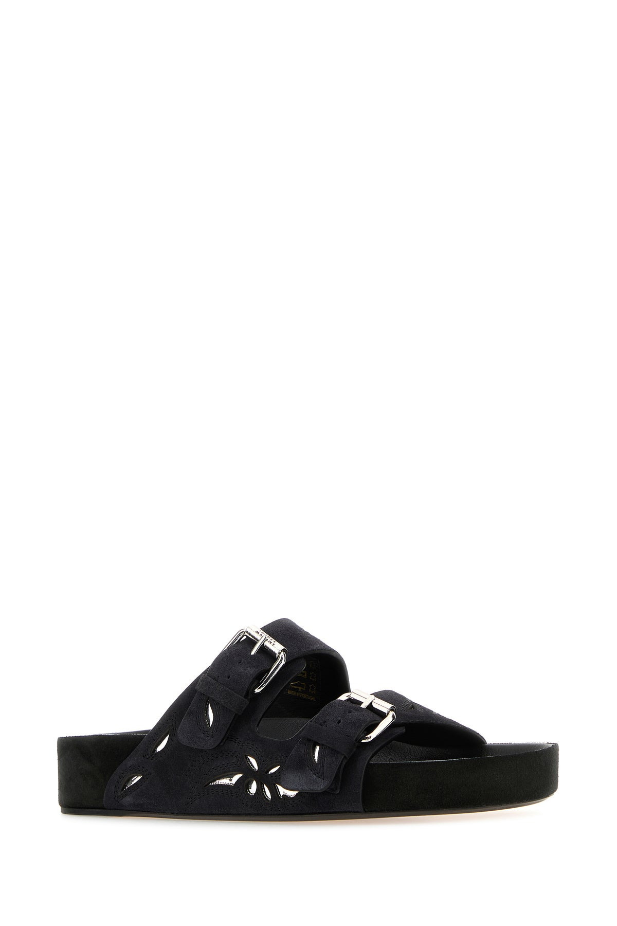 Black suede Lennyo slippers - 2