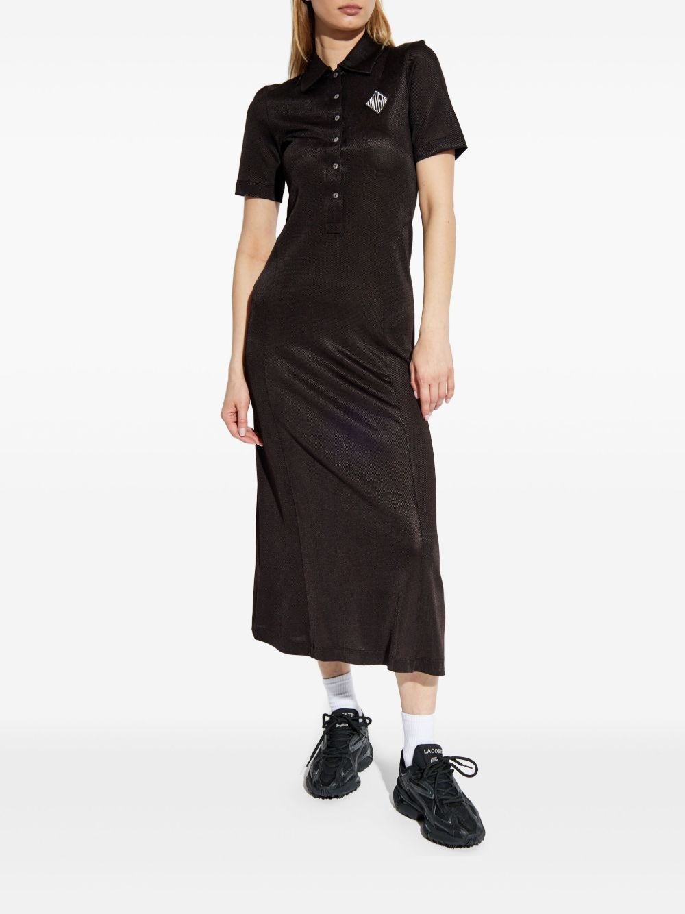 logo-appliqué dress - 3