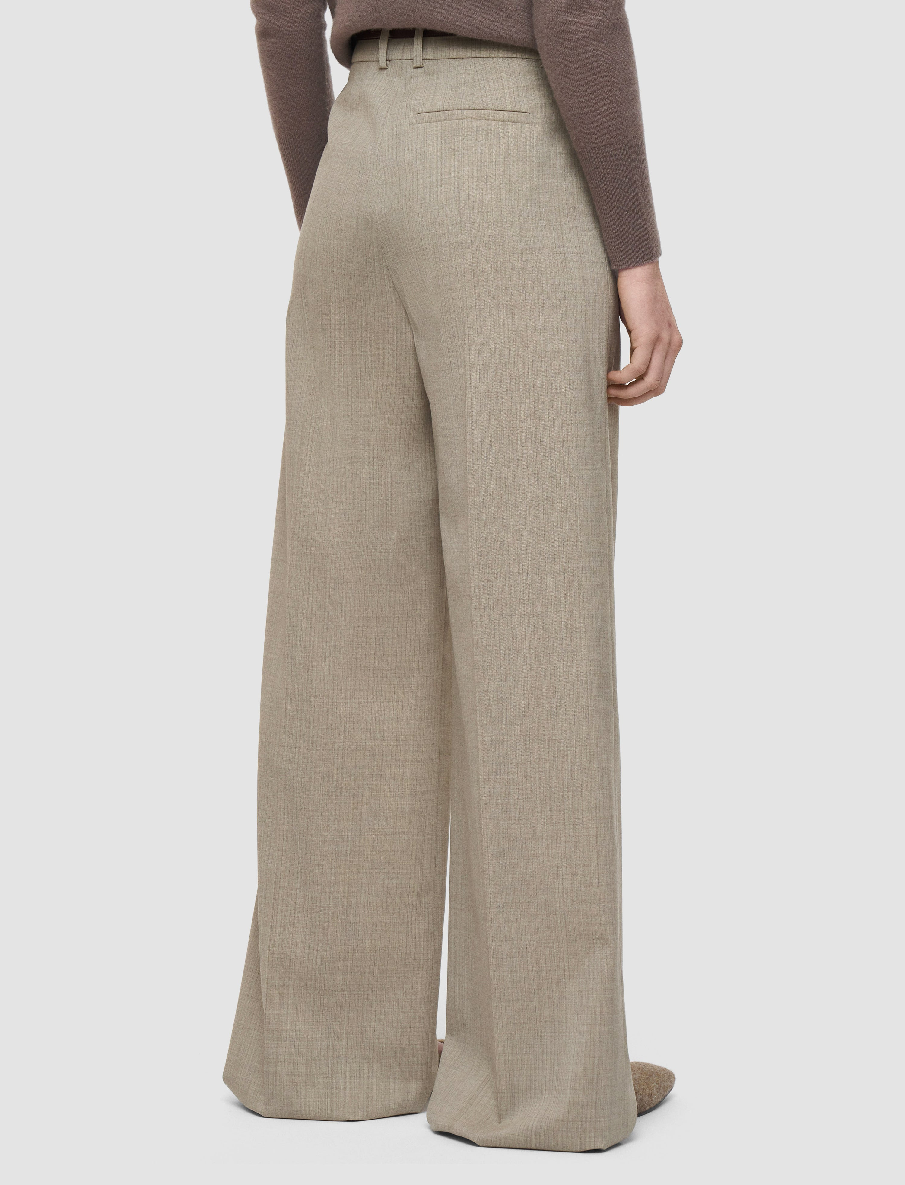 Alana Melange Wool Trousers - 3