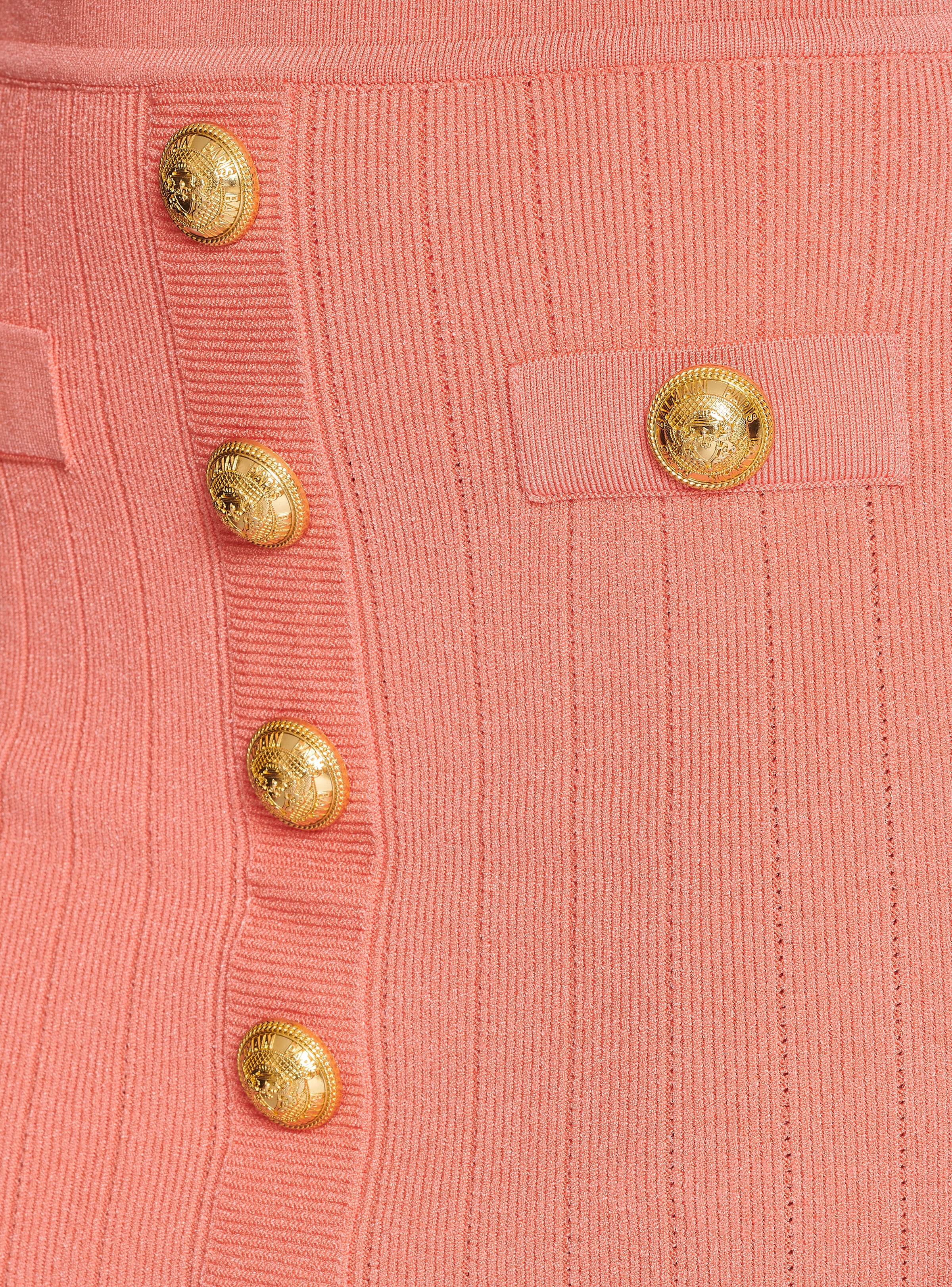 Knit skirt with buttons - 7