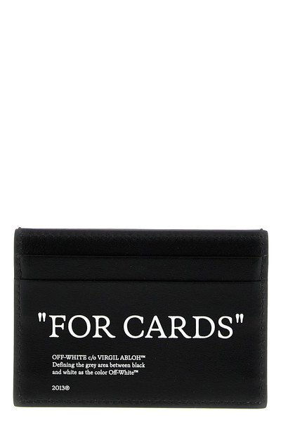 Off-White 'Quote Bookish' card holder outlook