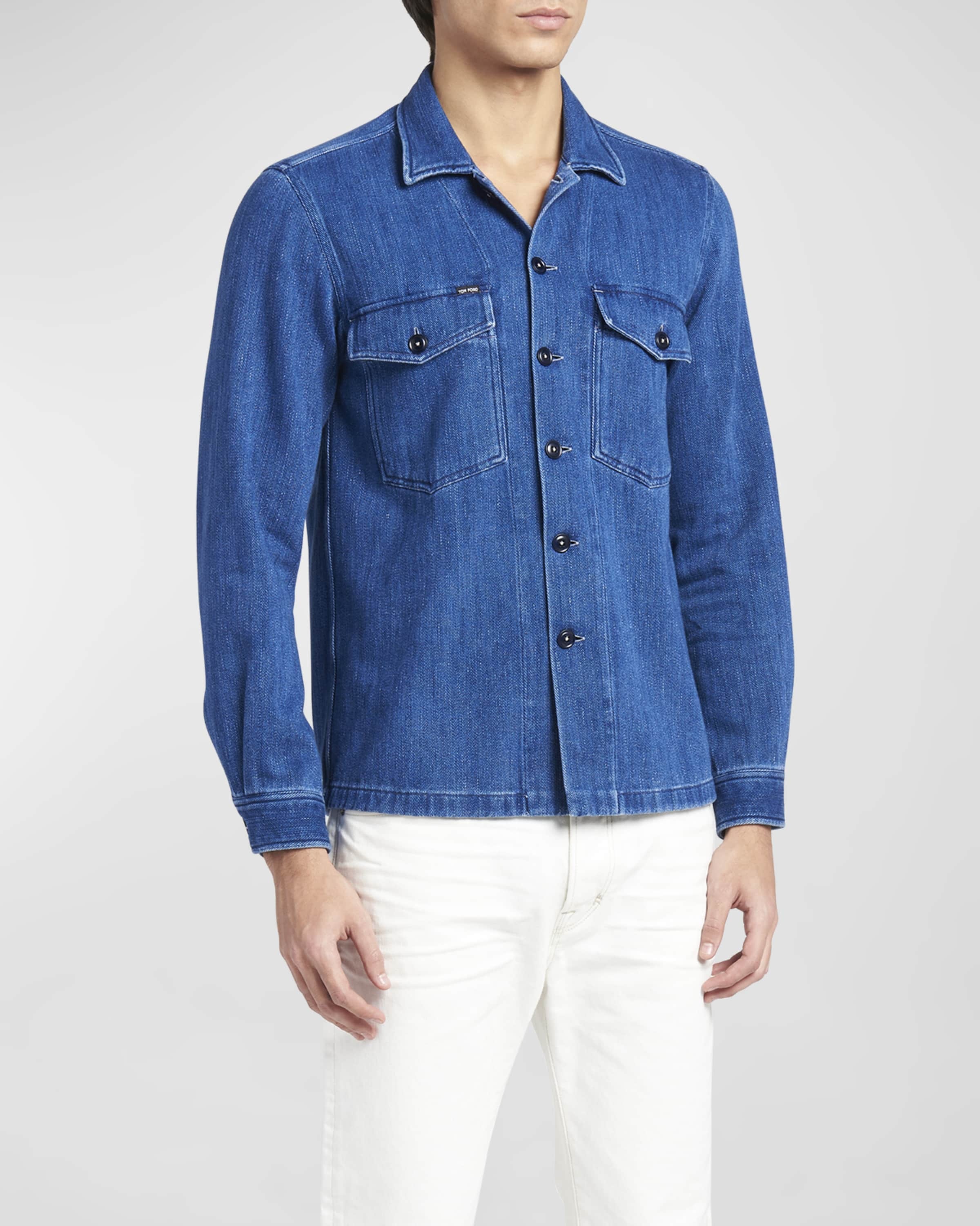 Men's Denim Overshirt - 2