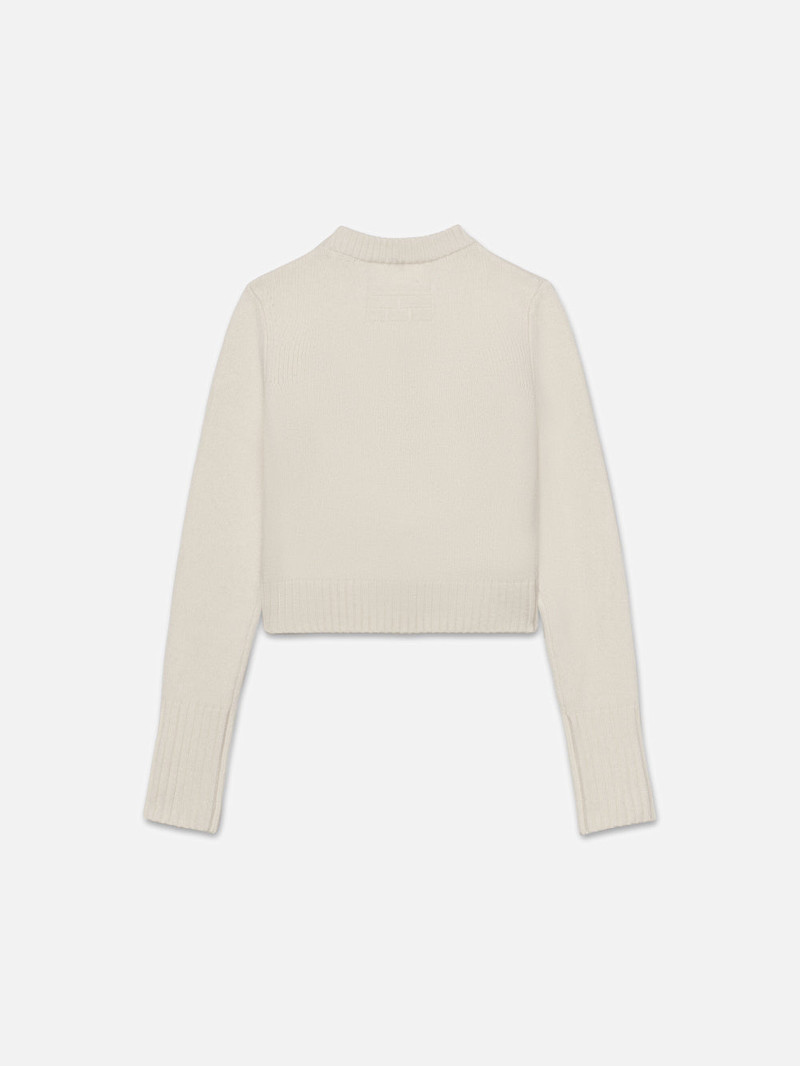 FRAME Ritz Women's Cashmere Sweater in Off White outlook