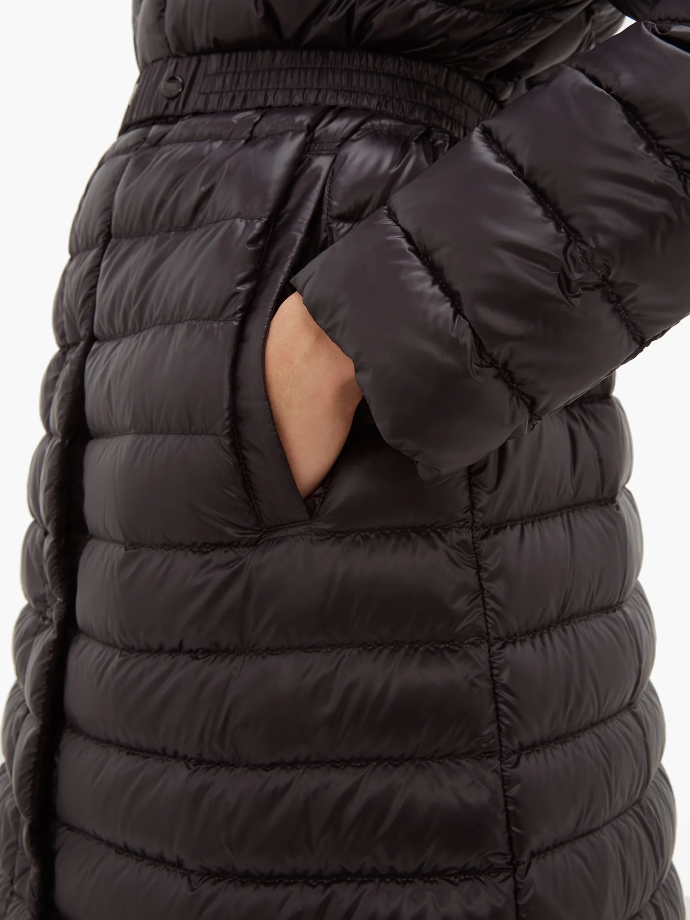 Chocolat quilted-down coat - 4