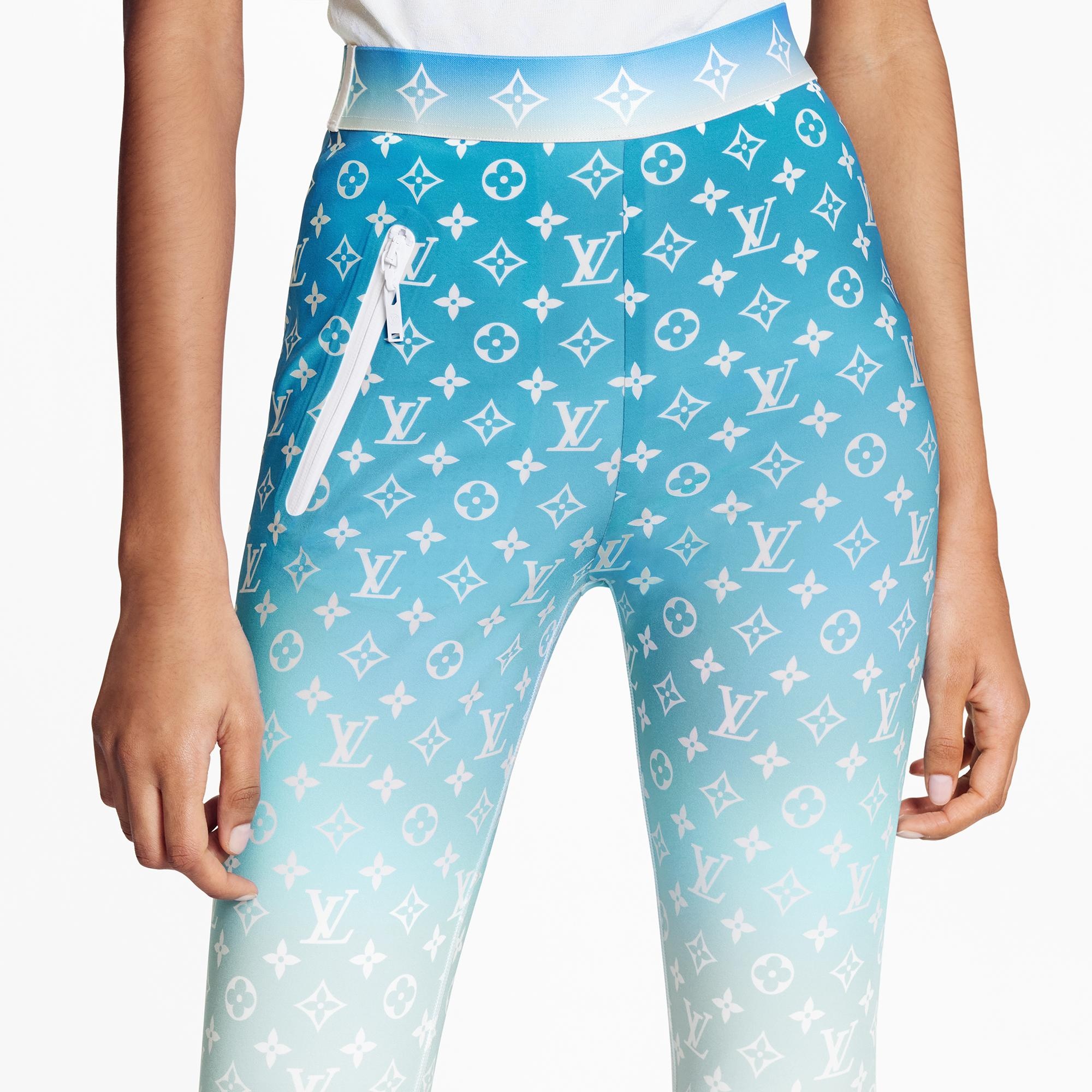 Blue Lagoon Monogram Leggings - 3