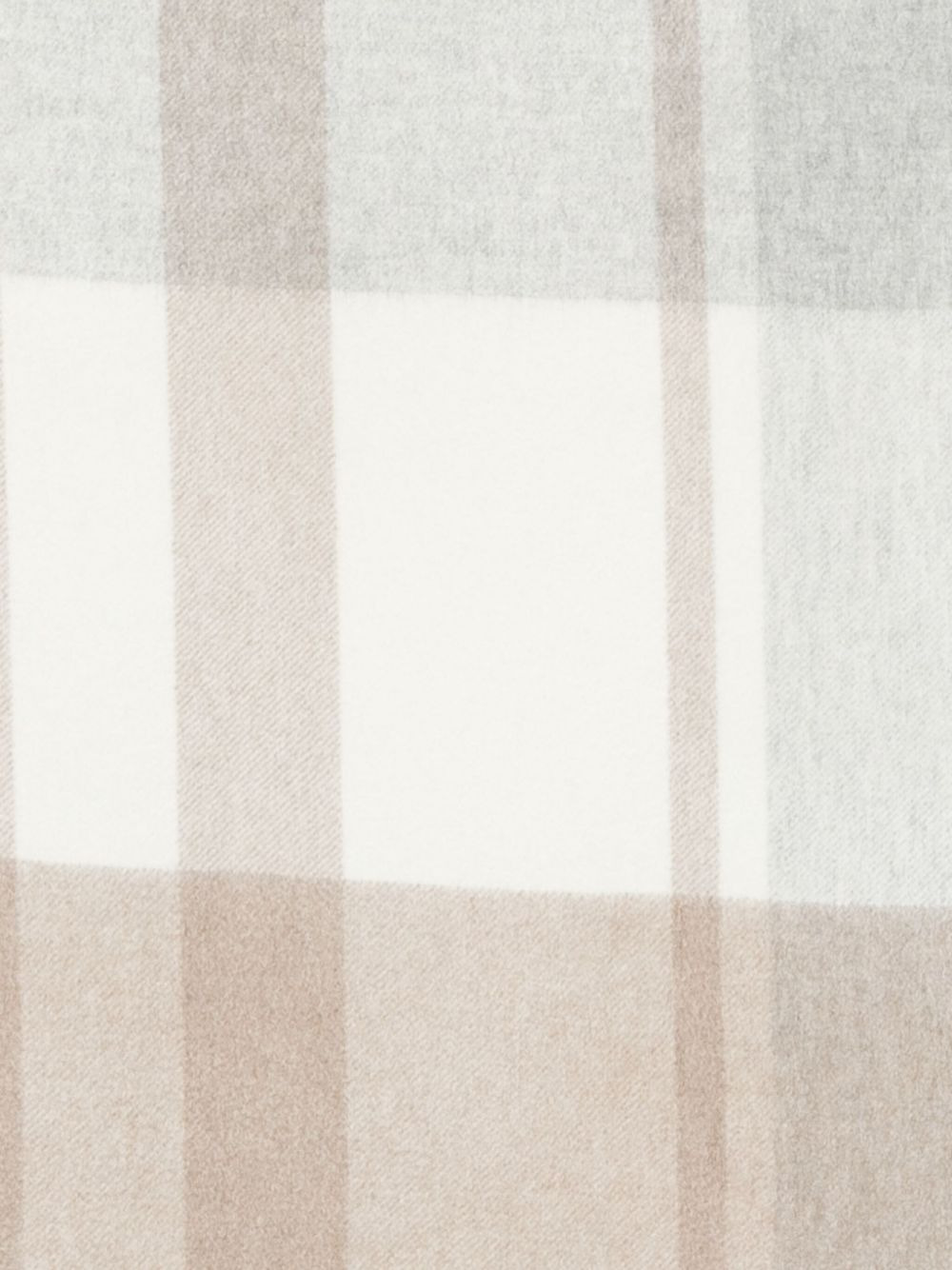 checked fringed scarf - 3