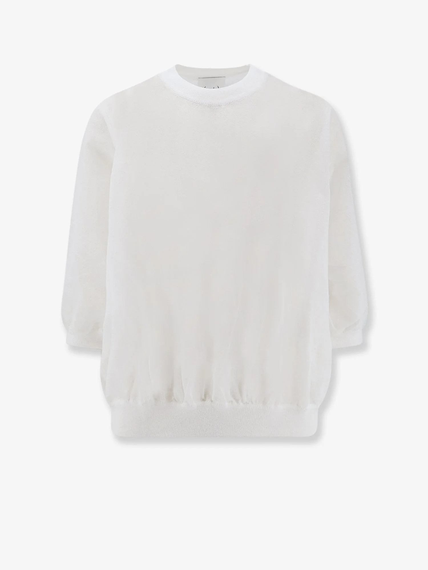 Nude Cotton Blend T-Shirt - 1