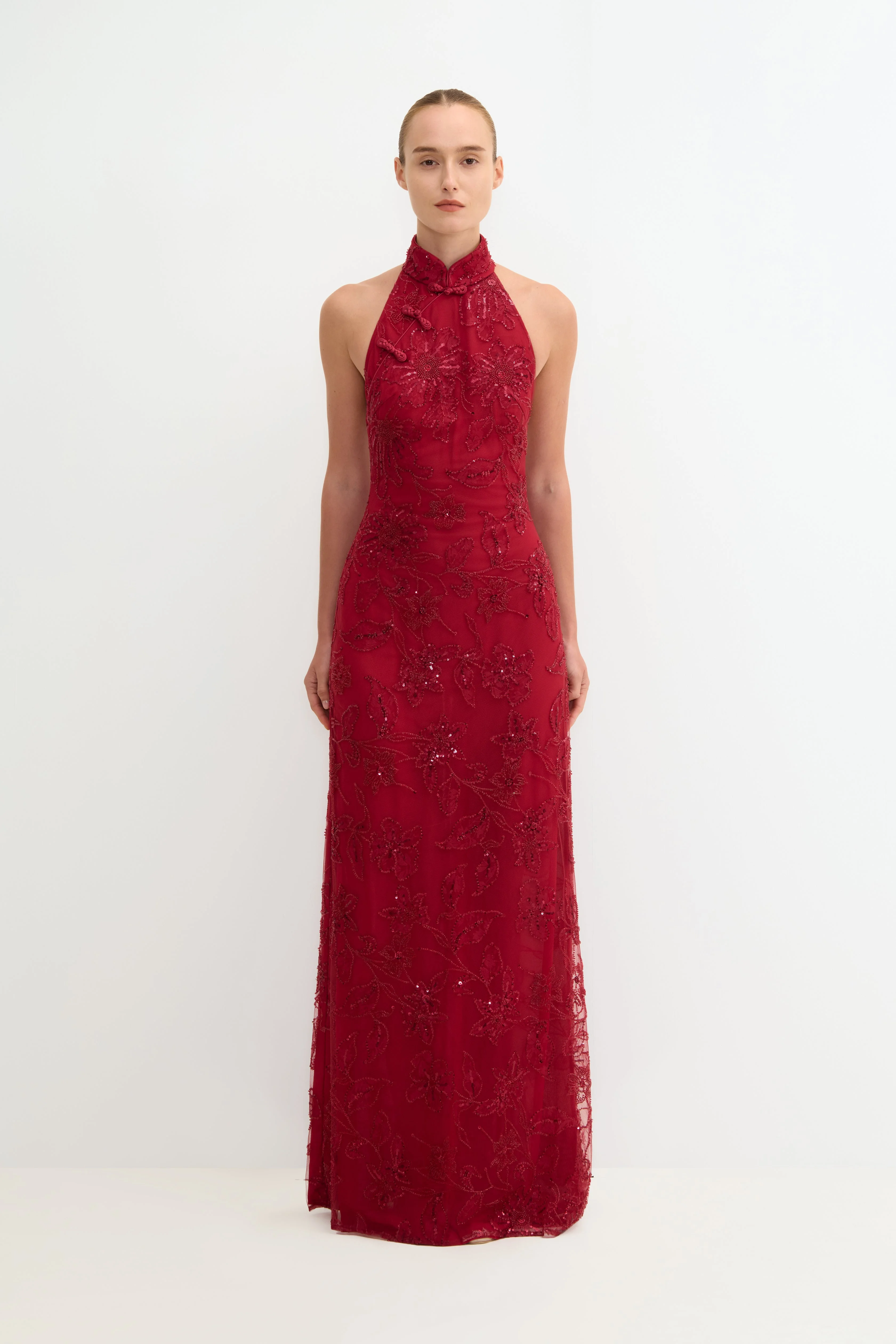 GRACE EMBELLISHED MAXI DRESS - 1