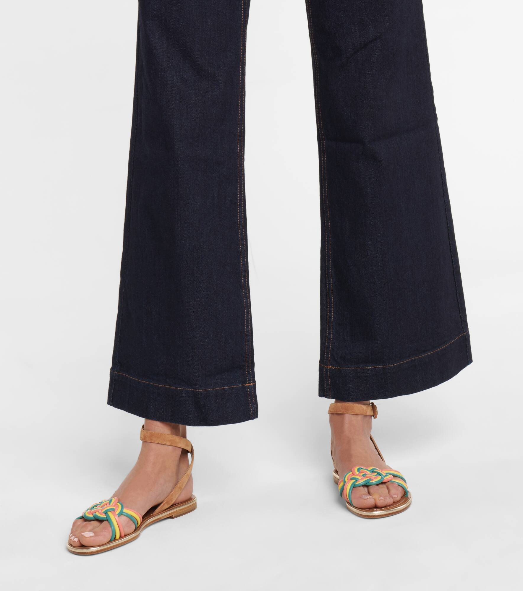 Ella suede and leather sandals - 4
