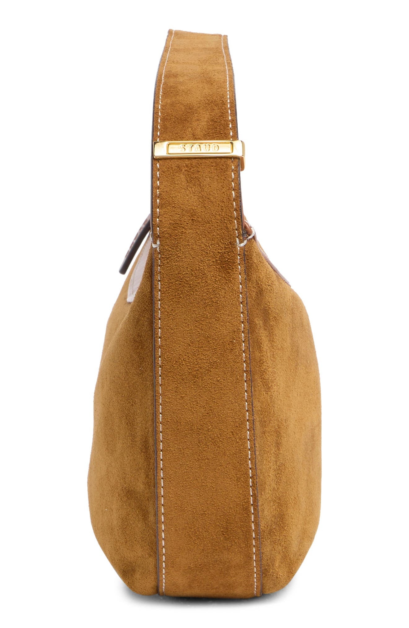 STAUD Demy Convertible Leather Shoulder Bag in Tan at Nordstrom - 7