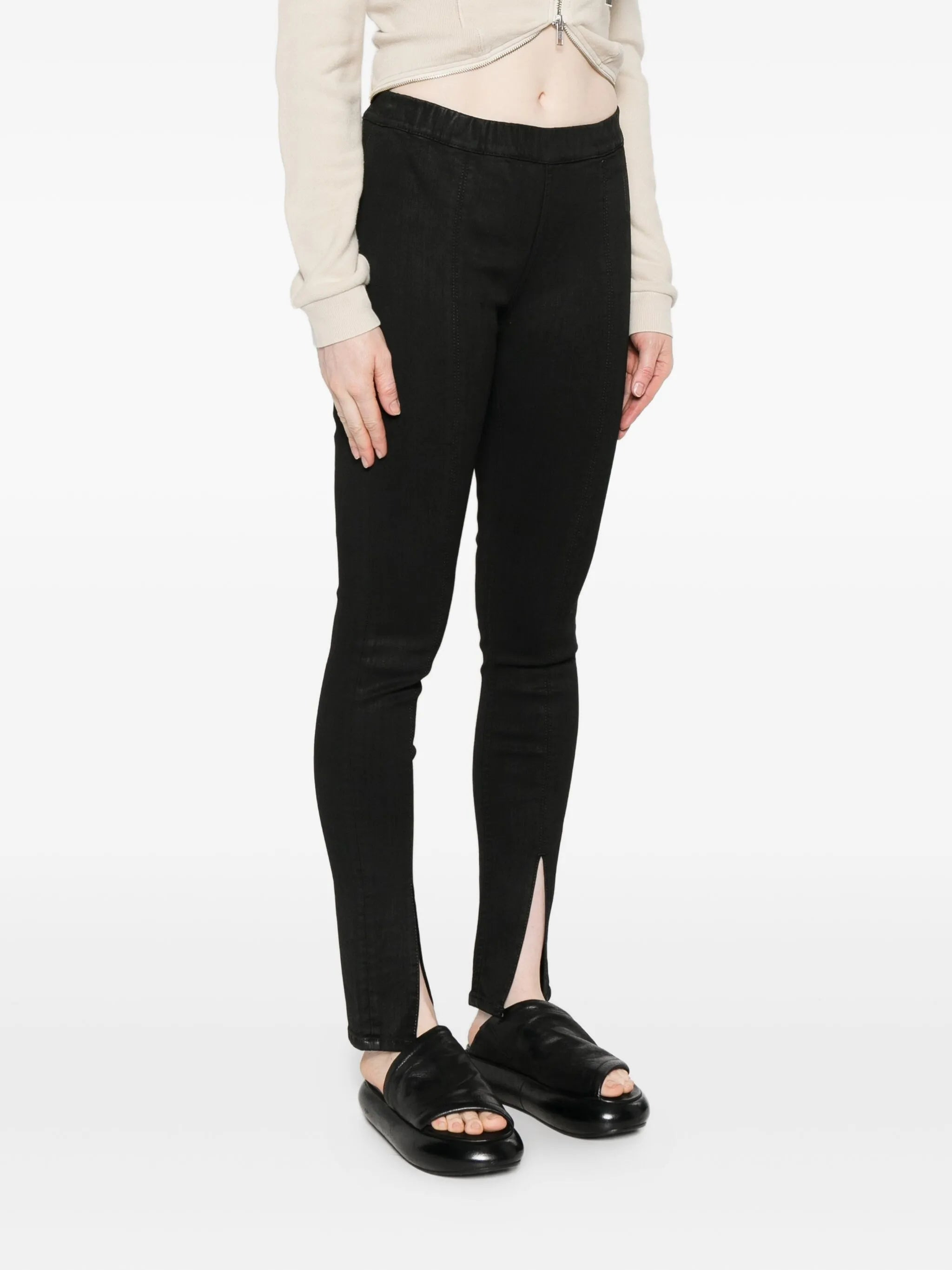 Rick Owens Drkshdw Front-split Zip-detail Jeans - 3