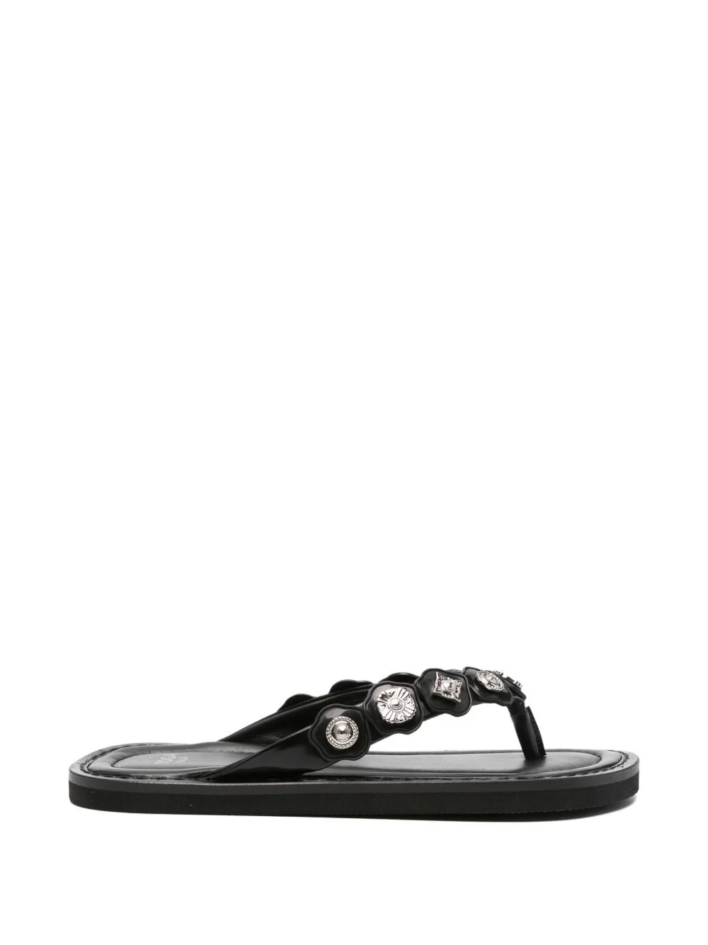 stud-embellishment leather sandals - 1