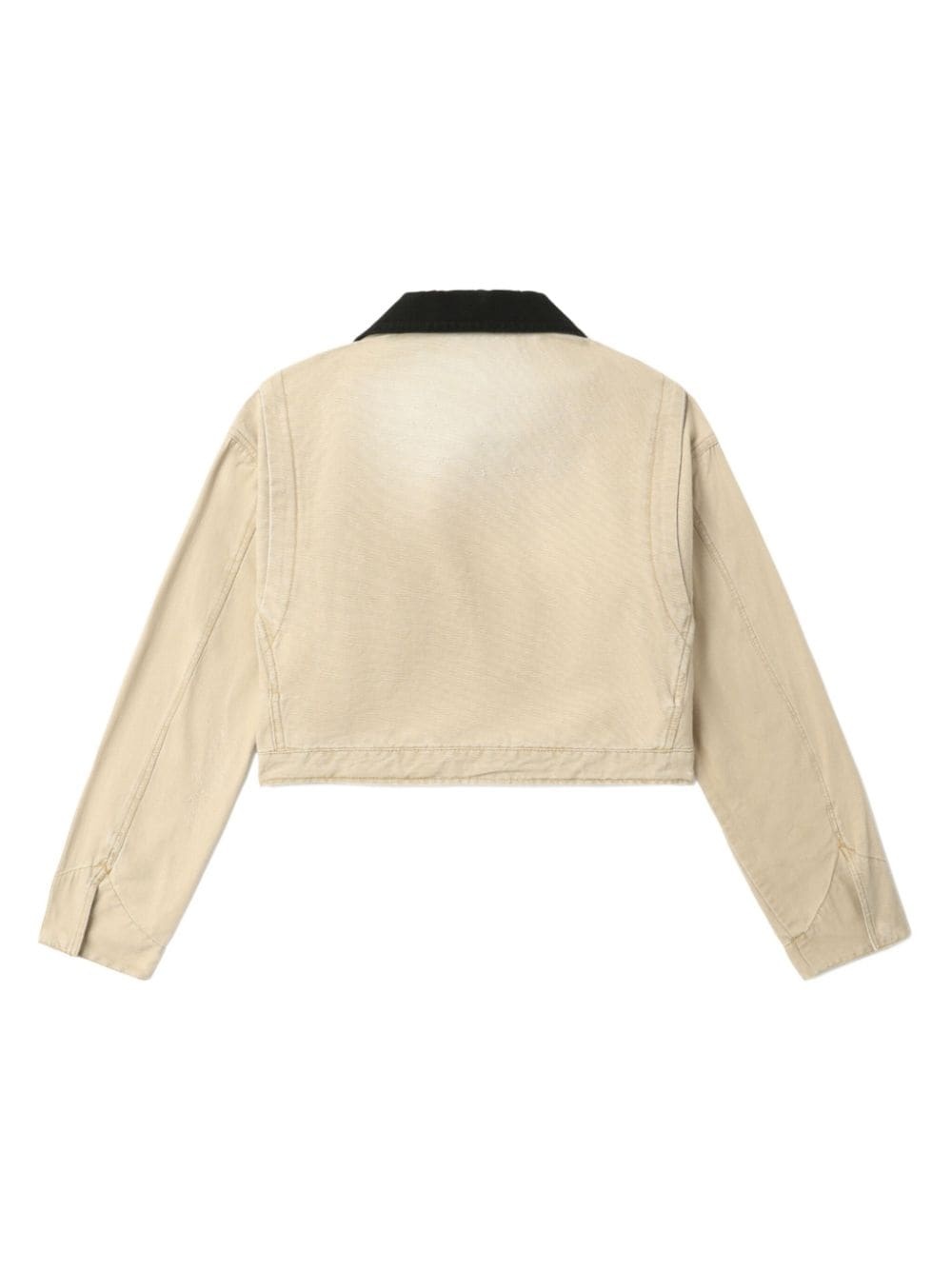 Oxford cropped denim jacket - 6