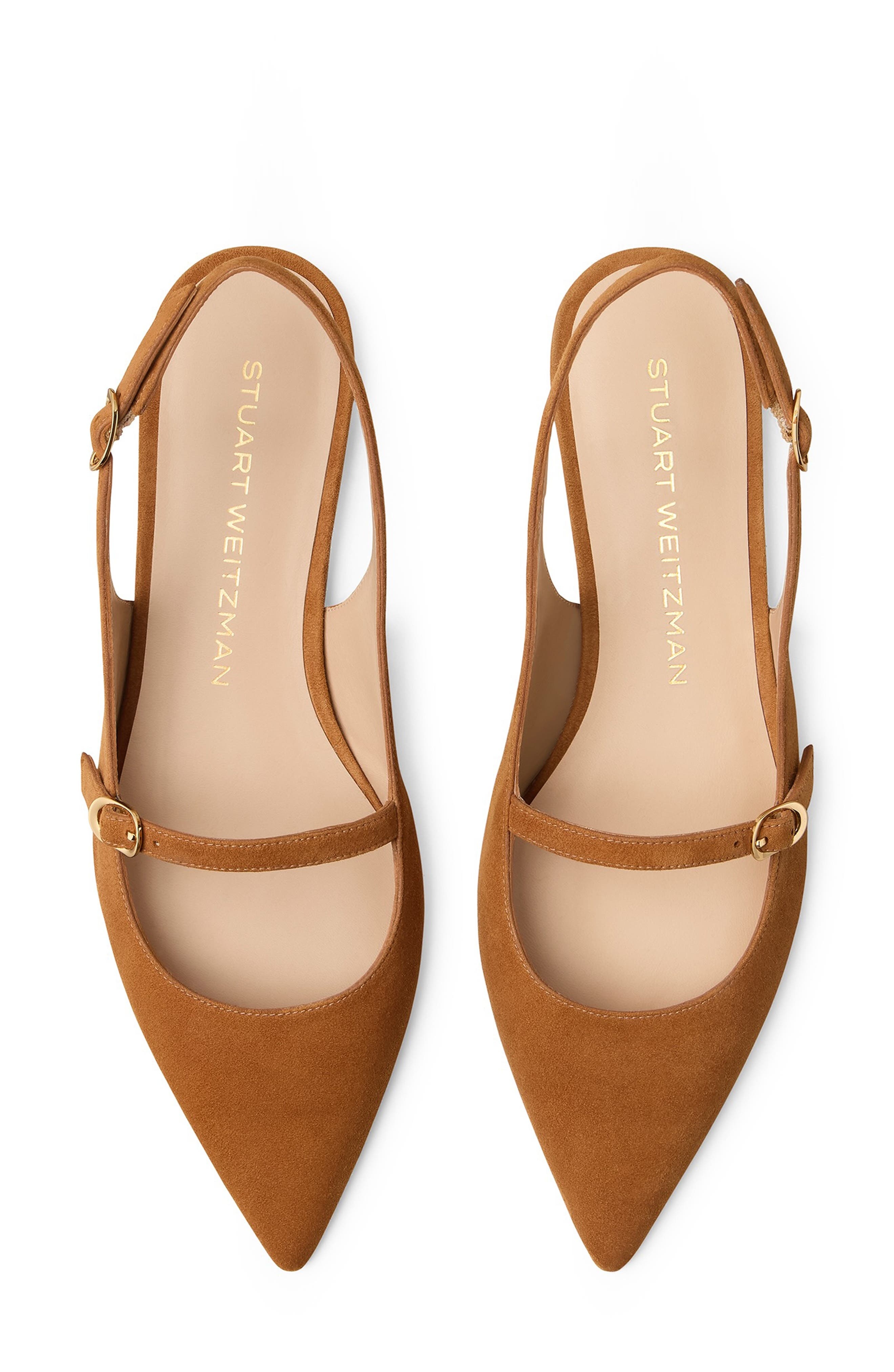 Stuart Weitzman Emilia Mary Jane Slingback Flat in Hazel at Nordstrom - 4