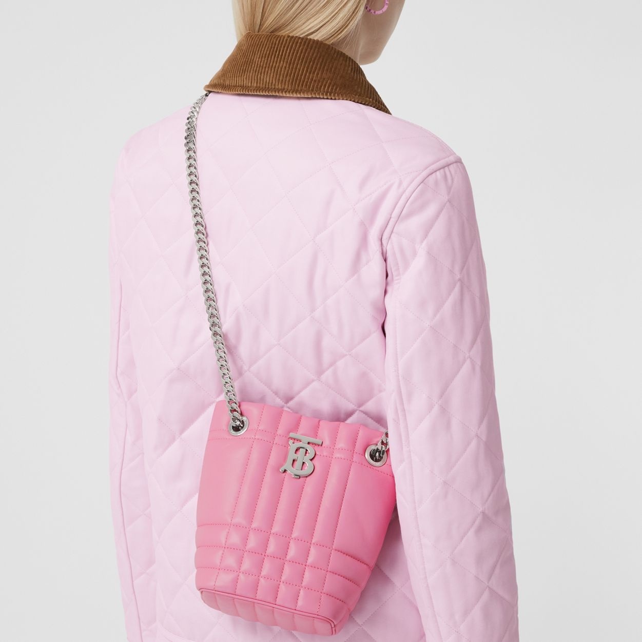 Quilted Leather Mini Lola Bucket Bag - 3