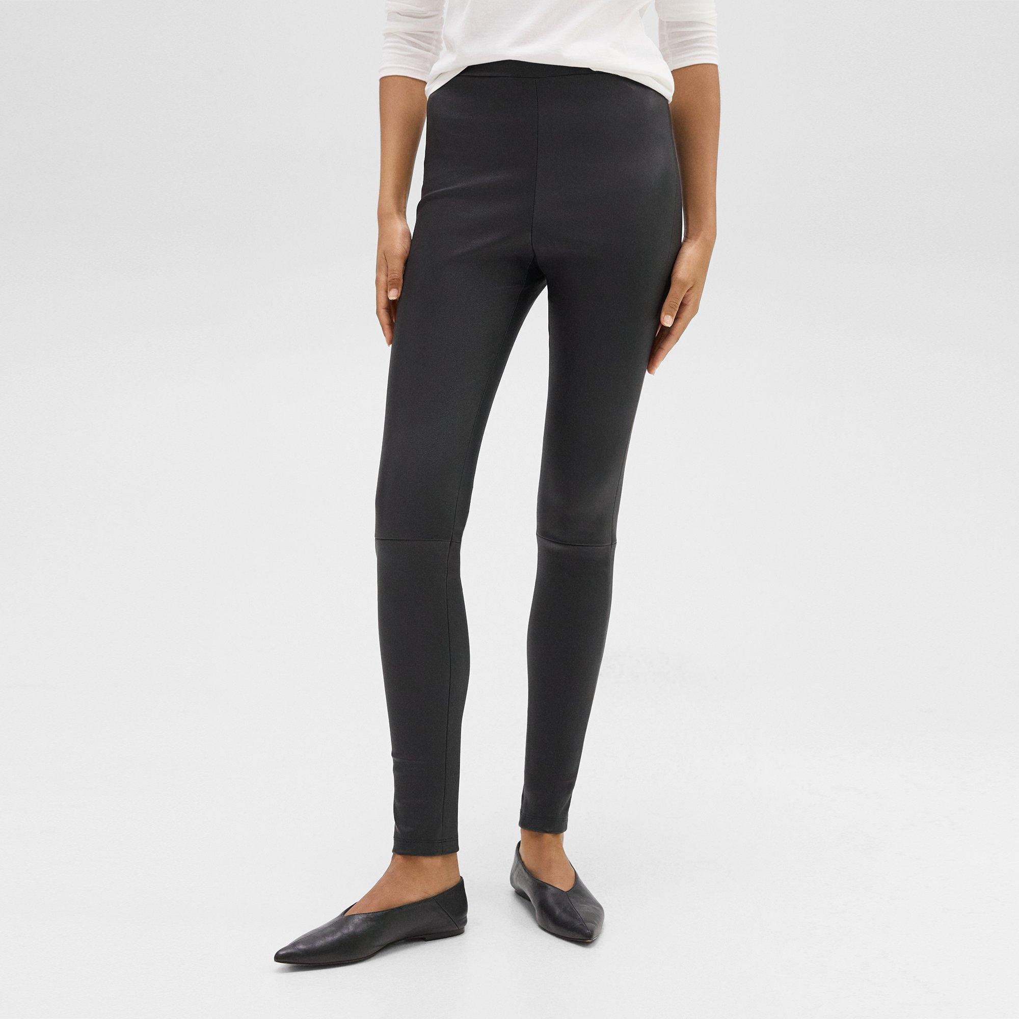 High-Waist Legging in Leather - 5
