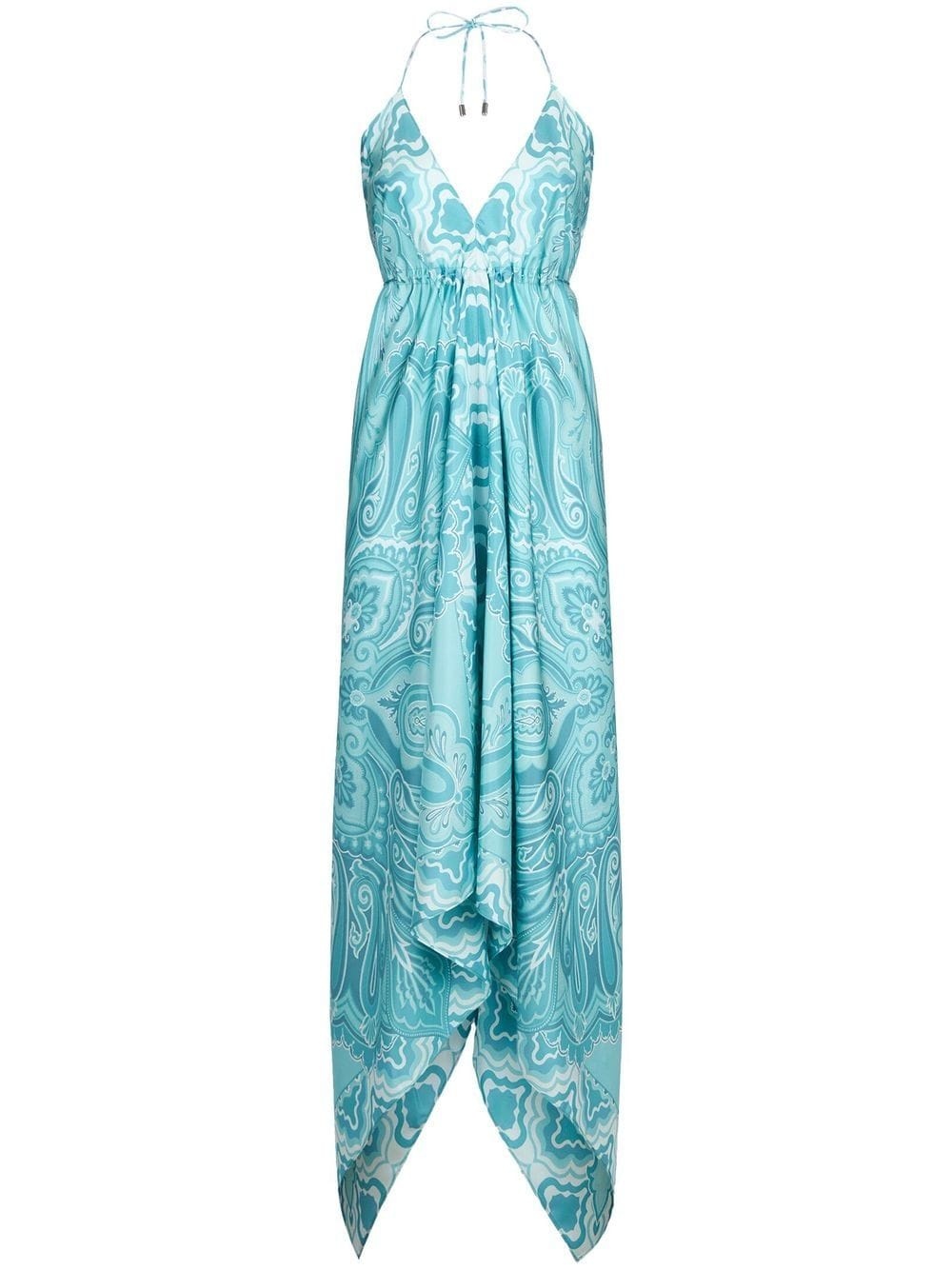 paisley-print draped maxi-dress - 1