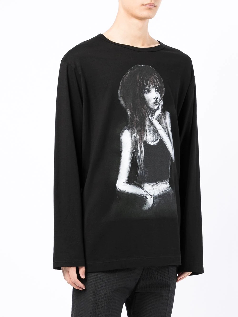 graphic-print long-sleeve T-shirt - 3