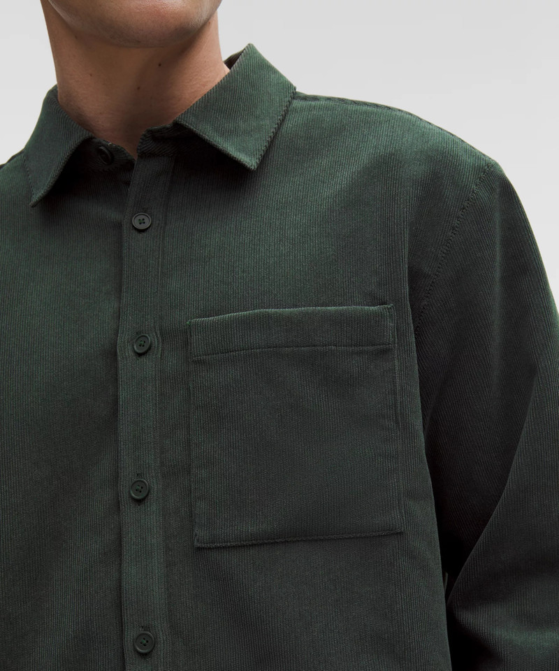 Corduroy Relaxed-Fit Long-Sleeve Button-Up Shirt 6