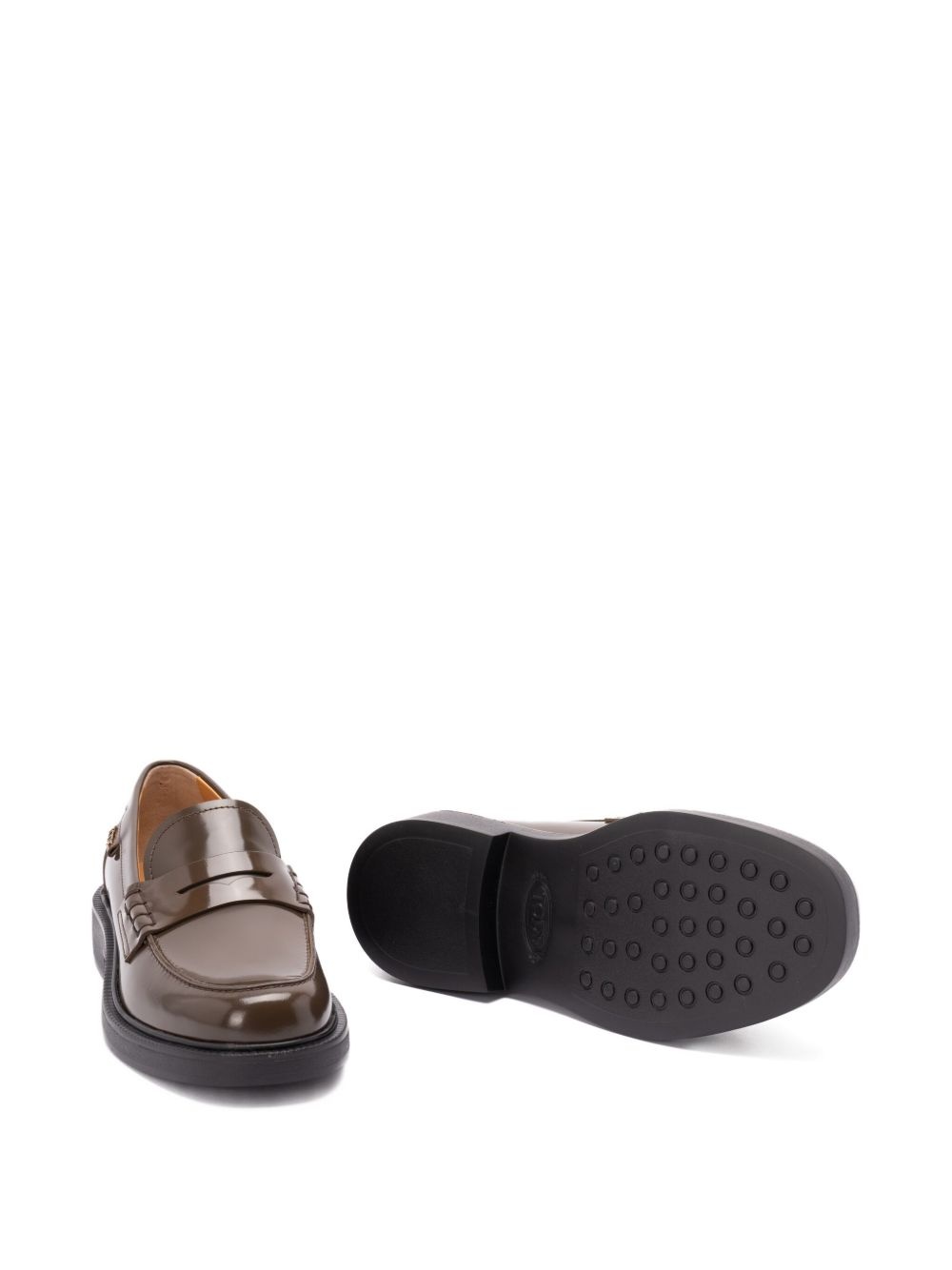penny leather loafers - 5