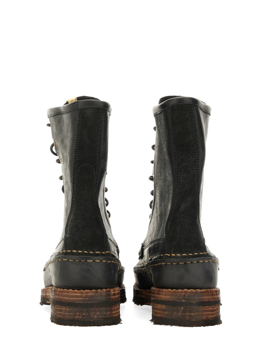 Visvim Men Boot "Grizzly Camper Hi-Folk" - 3