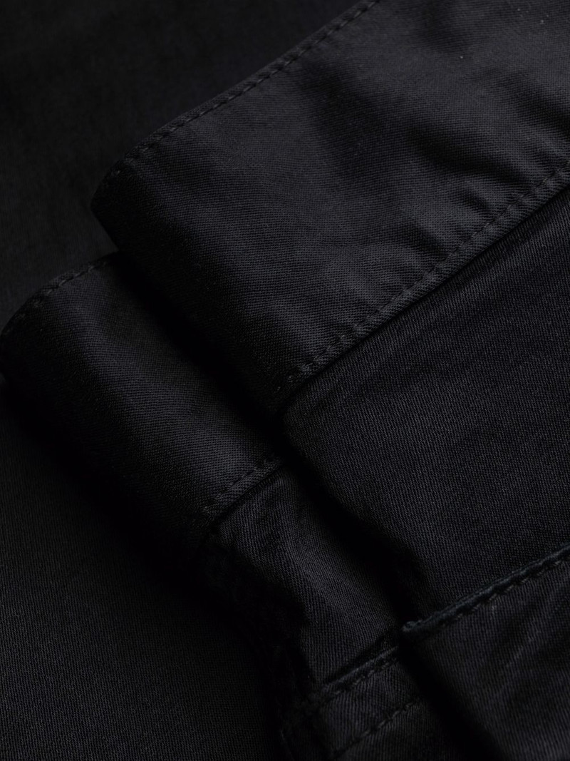 embroidered-logo slim-cut trousers 7