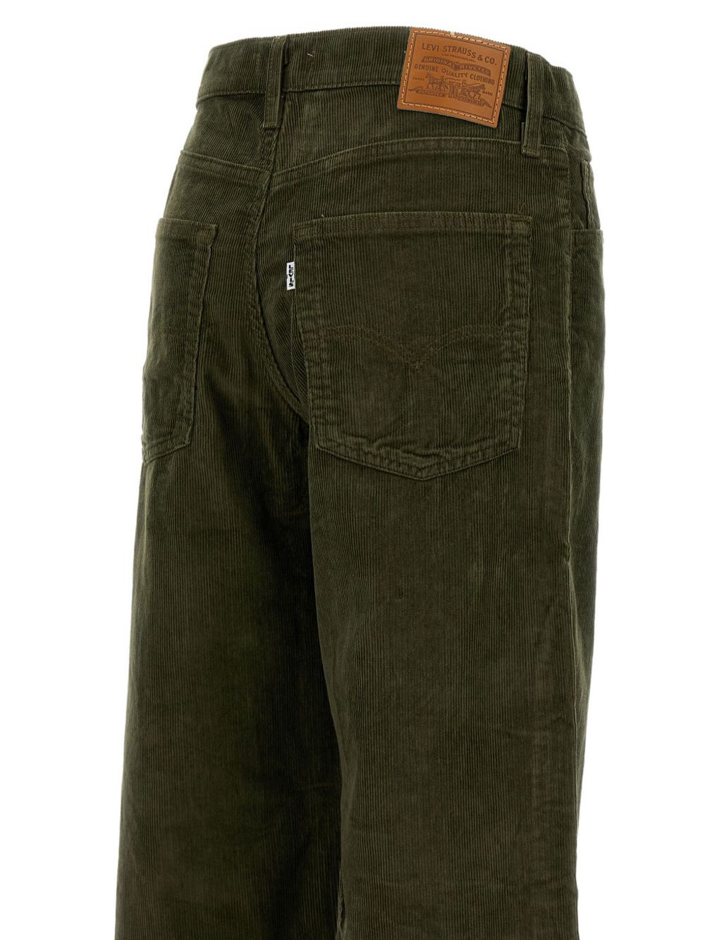 corduroy patch-pocket trousers - 3