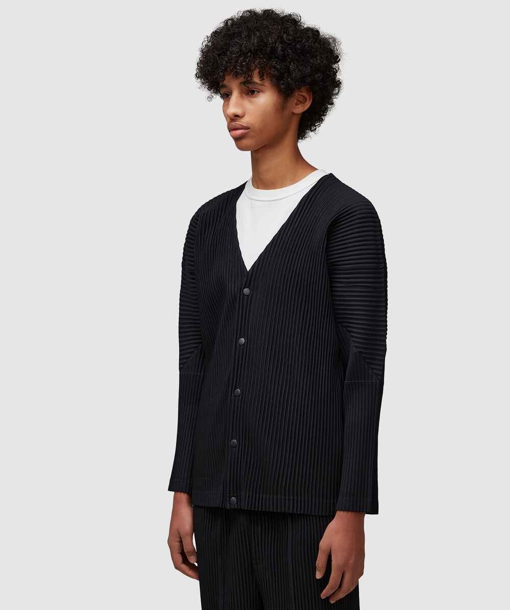Basic Pleats Cardigan - 2