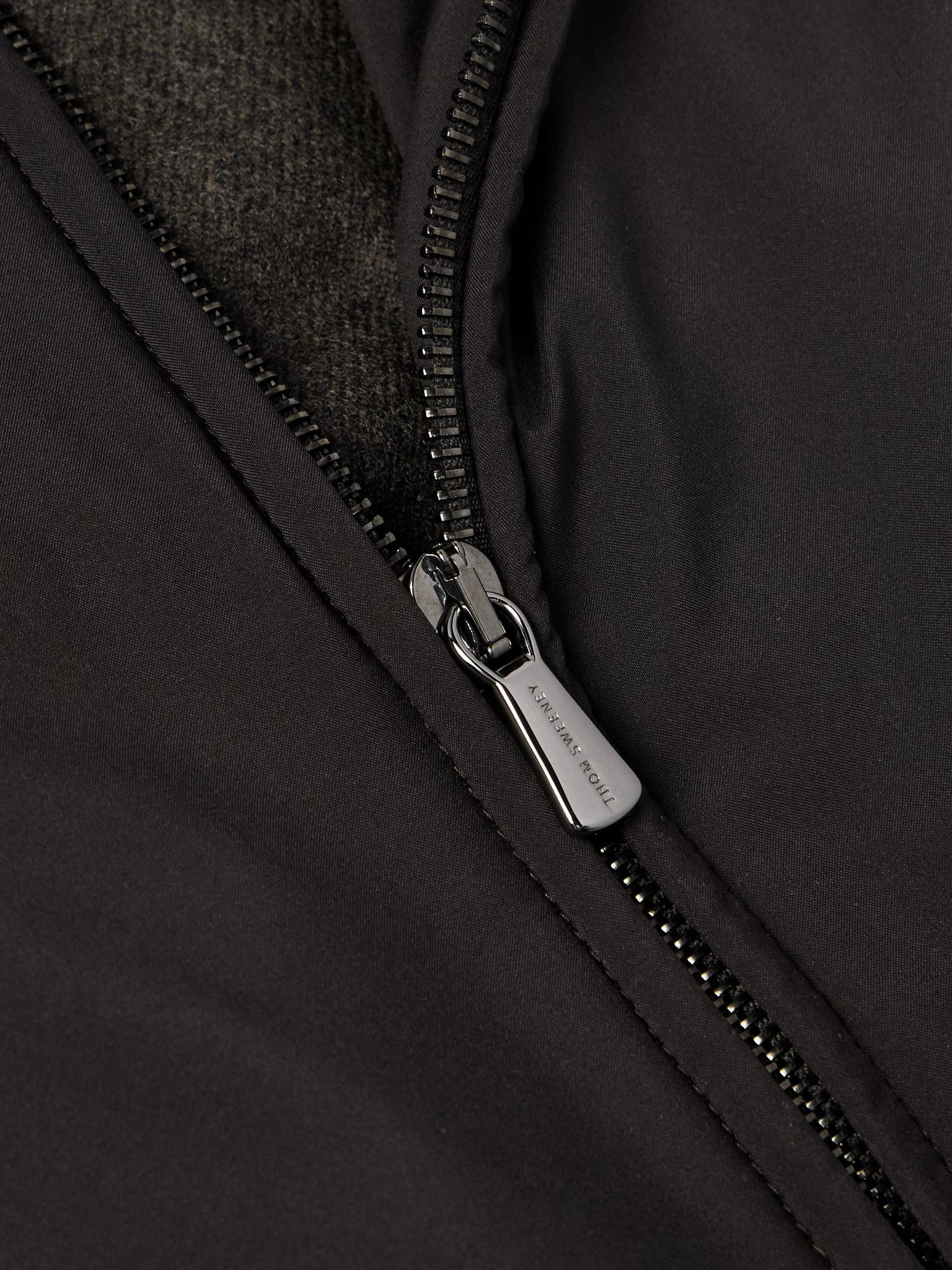 Nylon Bomber Jacket Brown - 4