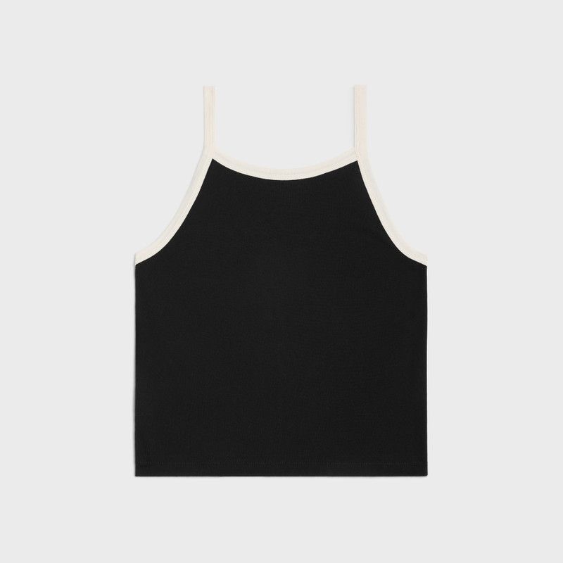 CELINE celine paris tank top in cotton jersey outlook