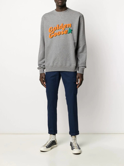 Golden Goose crew-neck logo sweatshirt outlook