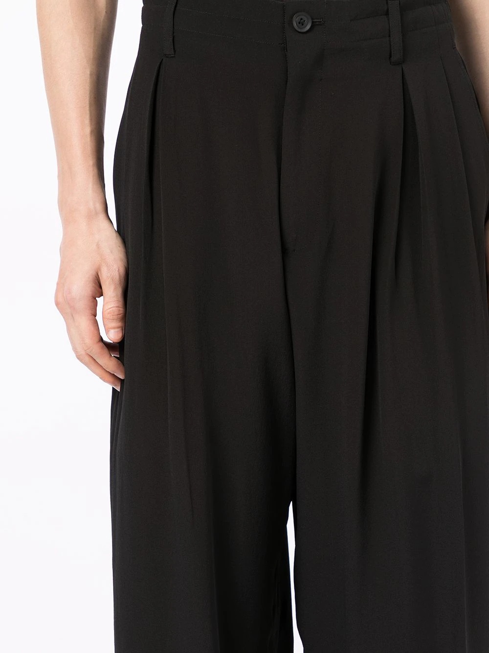 high-waisted straight leg trousers - 5