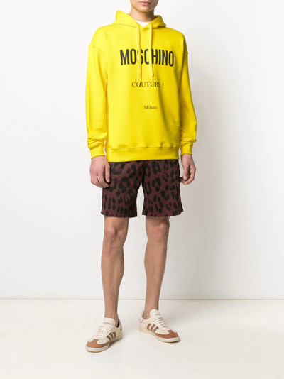 Moschino Couture! print hoodie outlook