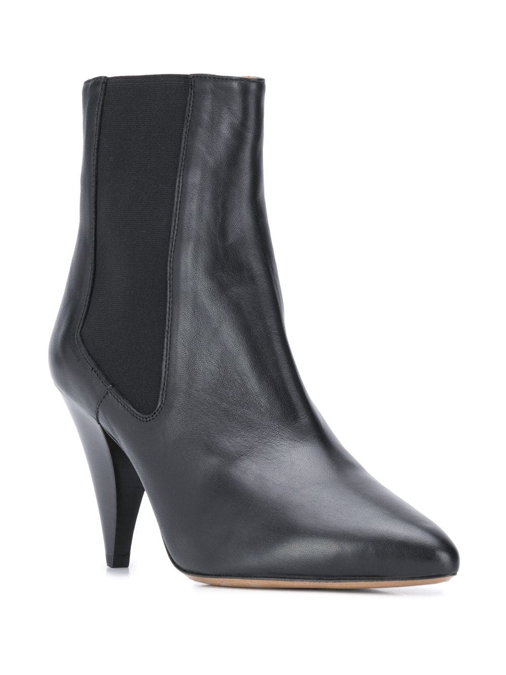 cone-heel pull-on boots - 2