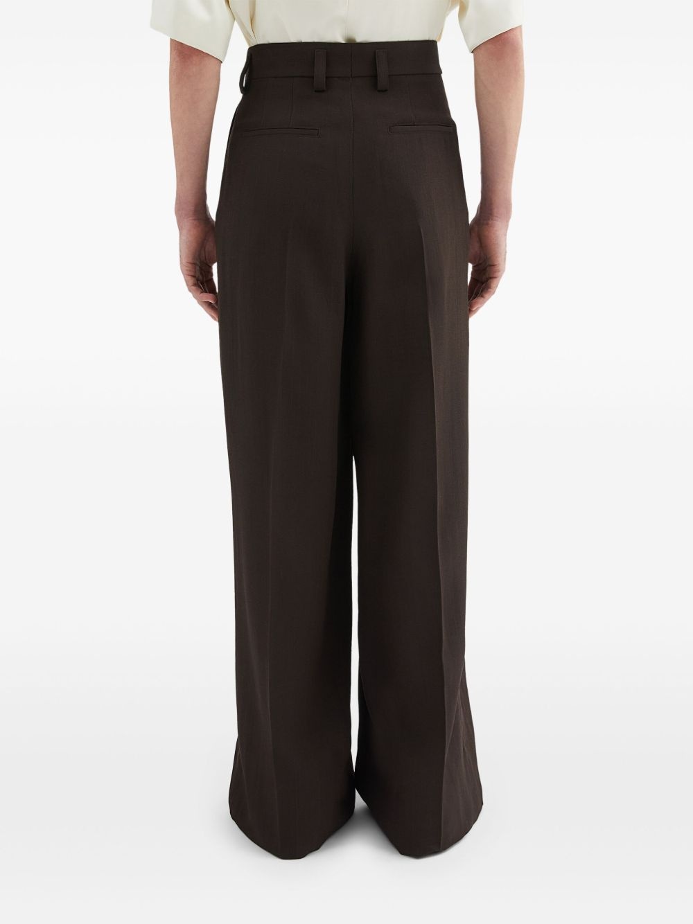 pleat-detail trousers - 4