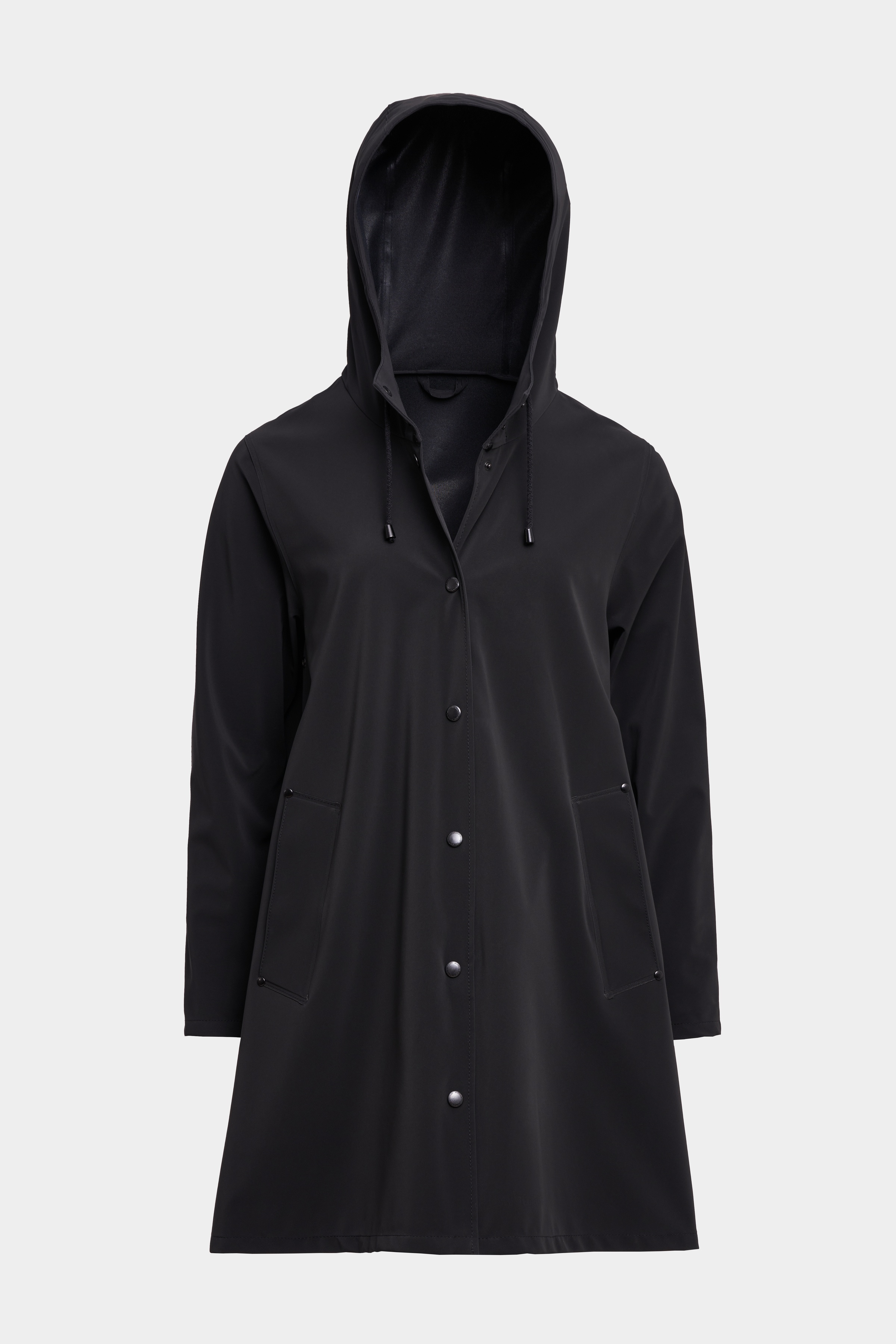 Mosebacke Lightweight Matte Raincoat Black - 1