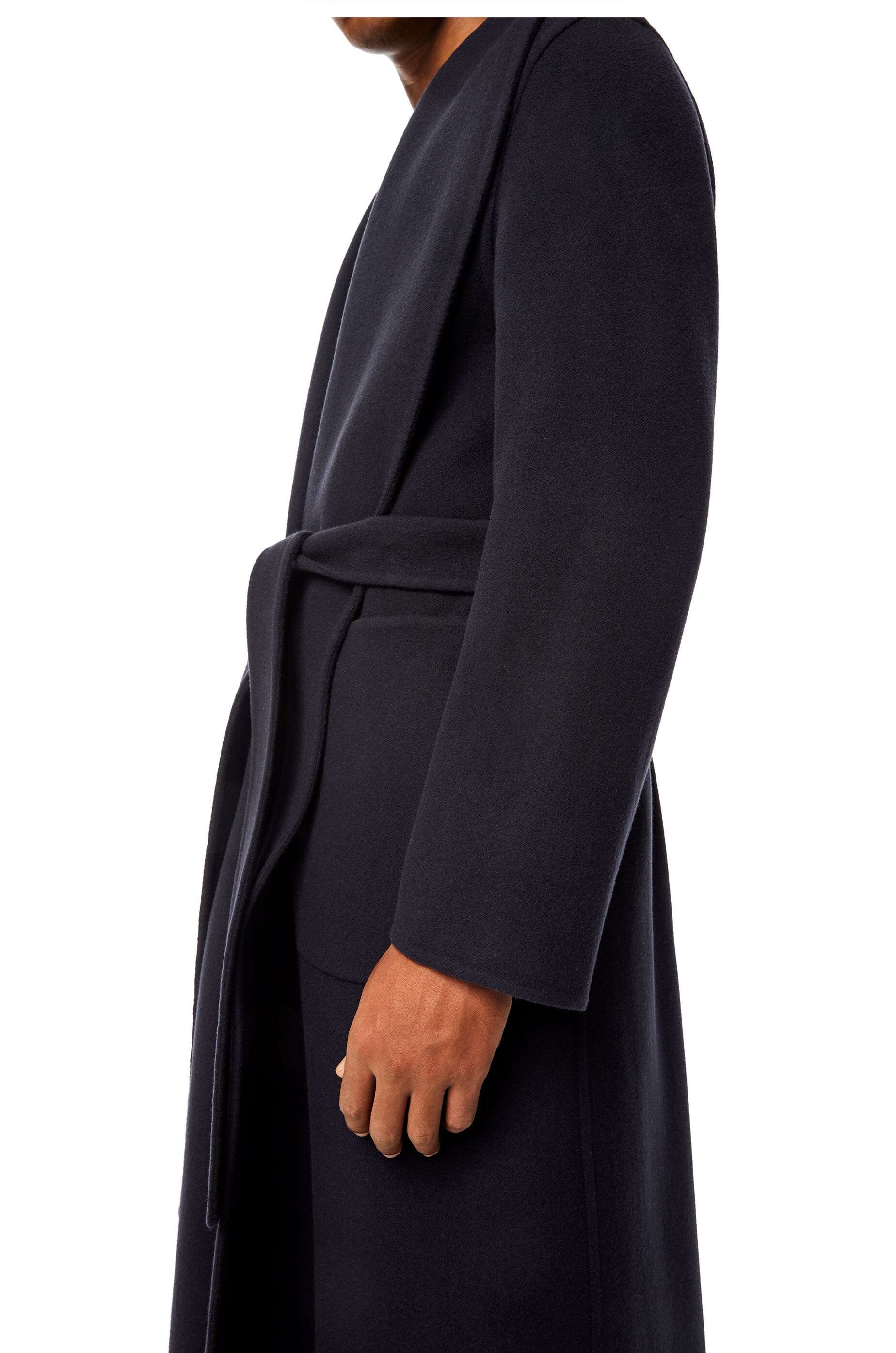 Belted coat in wool and cashmere - 5