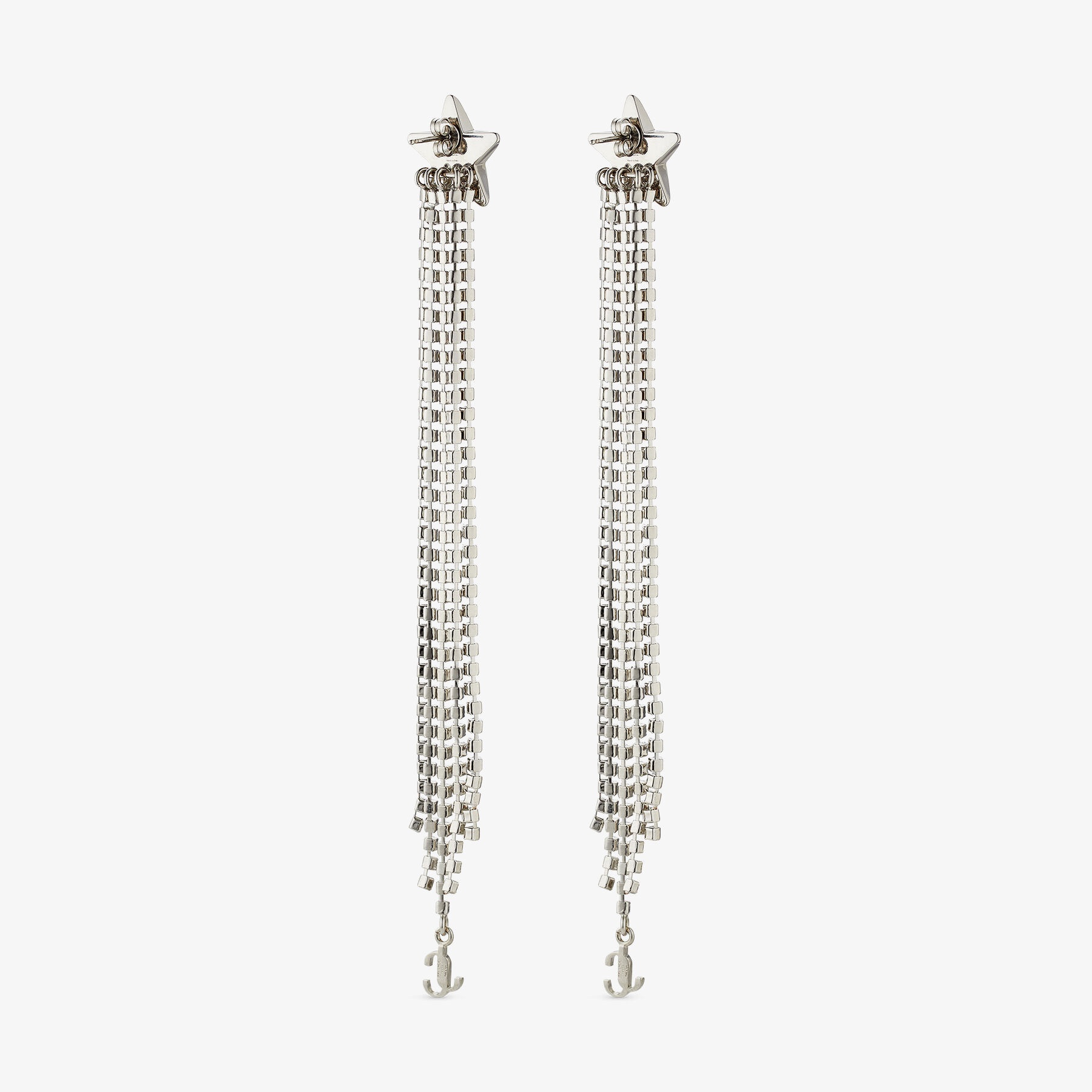 Star Fringe Earrings
Silver Star Fringe Earrings with Swarovski Crystals - 6
