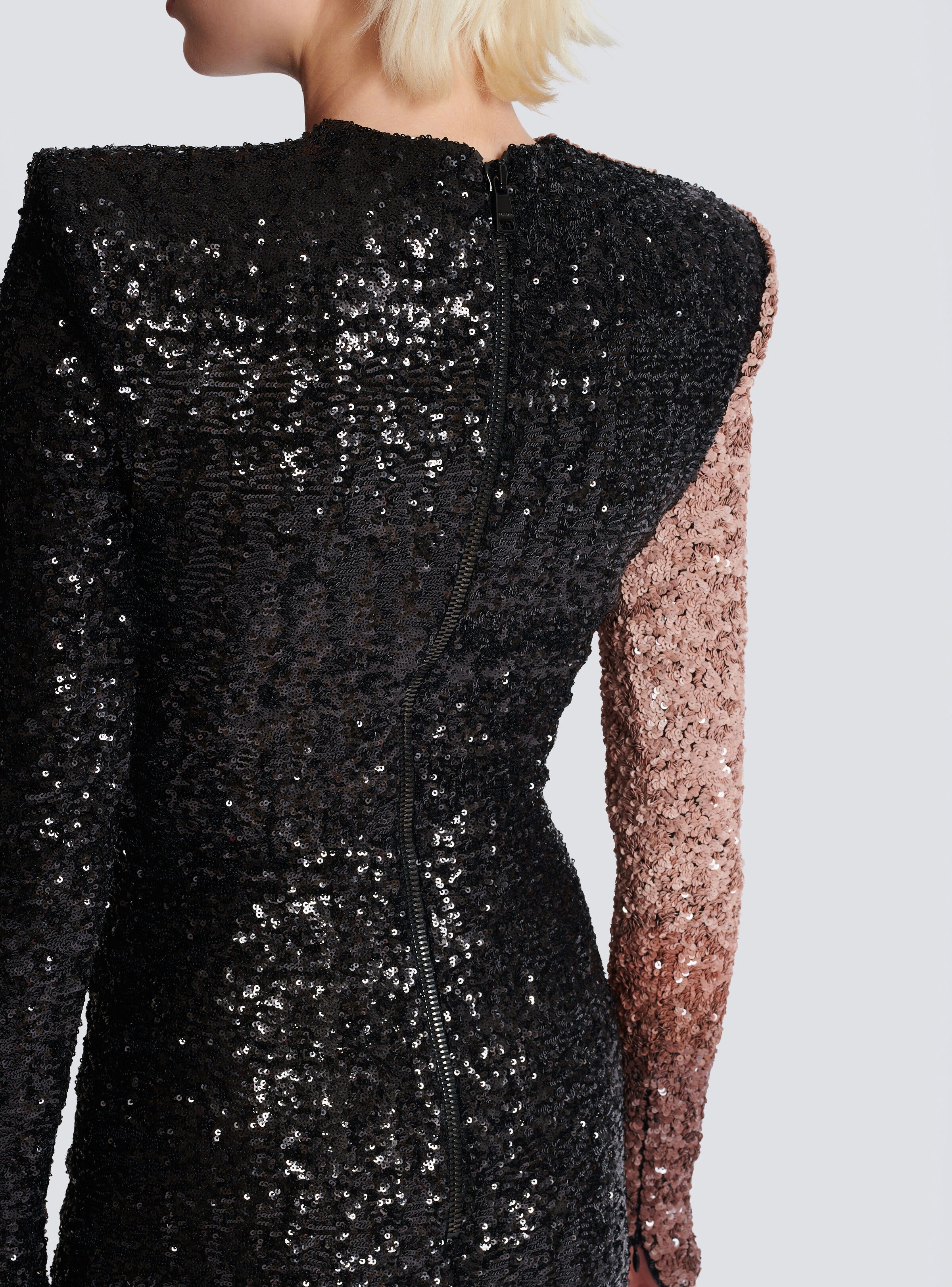 Short embroidered dress with Face motif - 6