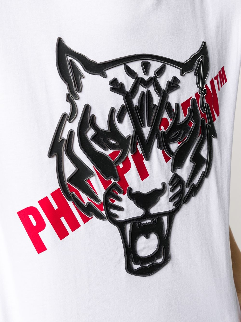 tiger head logo T-shirt - 5